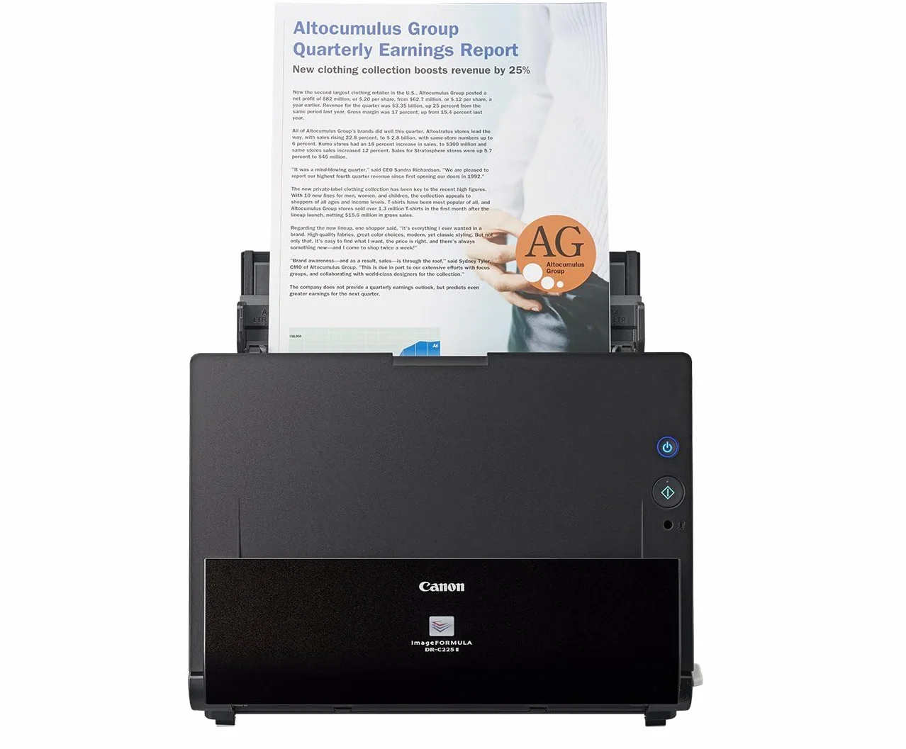 Canon imageFORMULA DR-C225II Scanner Documenti Fronte-Retro USB 25 ppm OCR Scansione Cloud