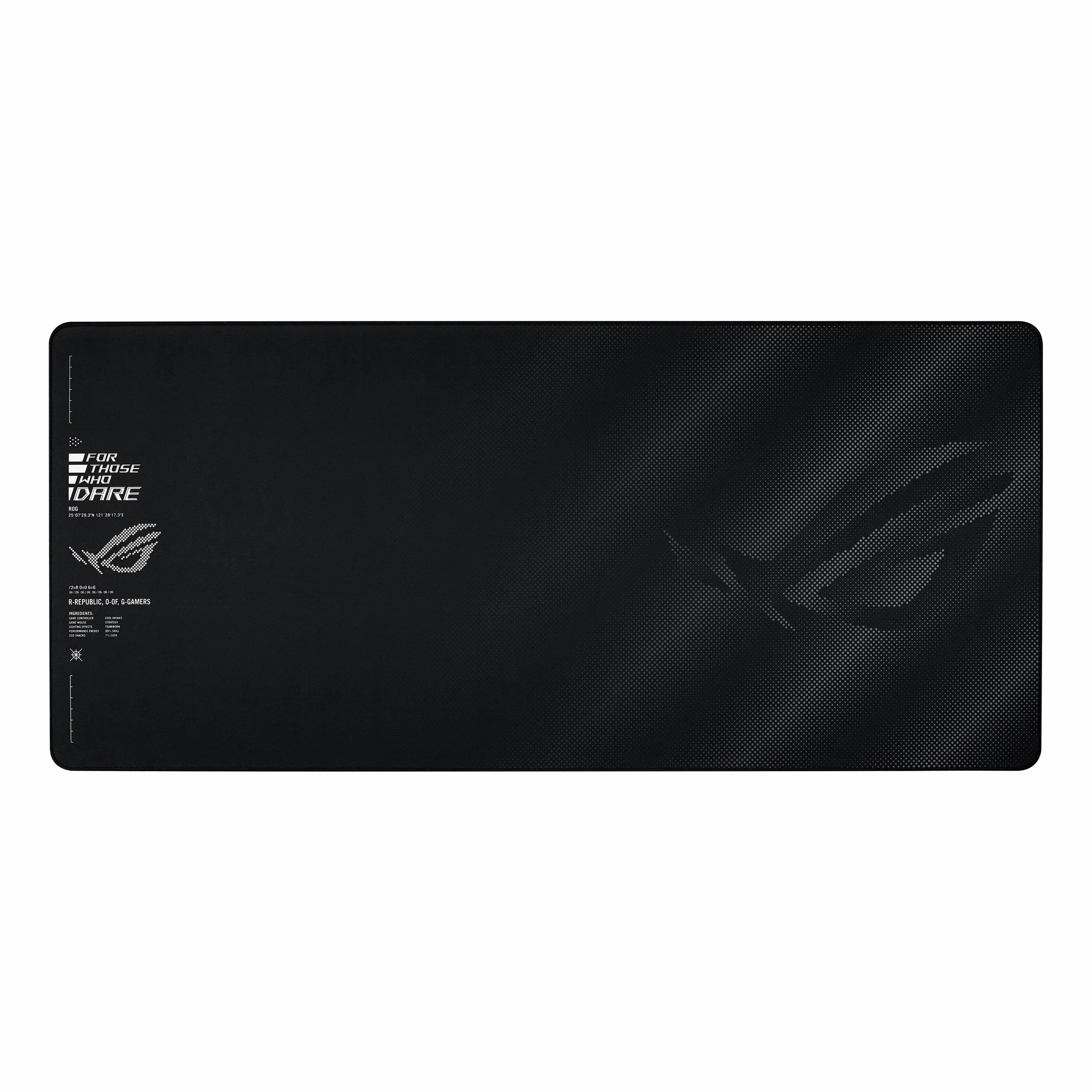 ASUS ROG Sheath II XXL Tappetino per Mouse da Gaming, Tessuto con Sistema di Raffreddamento, Bordi Resistenti con Cuciture più Sottili, Base in Gomma Antiscivolamento, 400 x 900 x 3mm, Nero