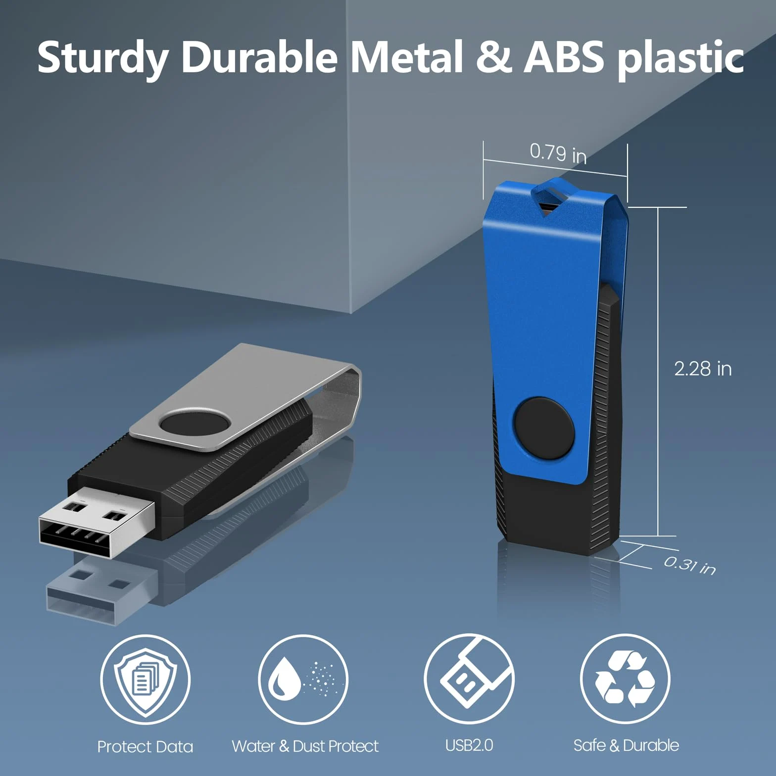 Confezione da 10 chiavette USB da 64 GB FAT32 AGECASH Zip Drive USB 2.0 Thumb Drives | Chiavetta USB per archiviazione e trasferimento dati, con cordino da 64 GB, confezione da 10 pezzi