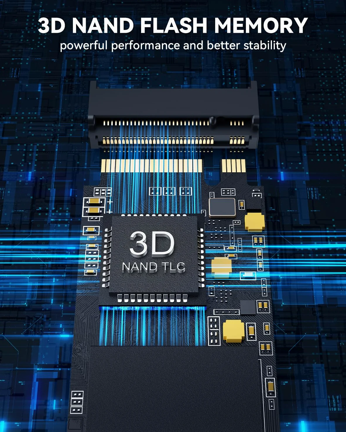 RAOYI Unità a stato solido interna NVMe da 512 GB M.2 2280 PCIe Gen4x4 SSD, fino a 5000 MB/s, configurazione cache SLC, archiviazione ed espansione di memoria per desktop laptop PS5