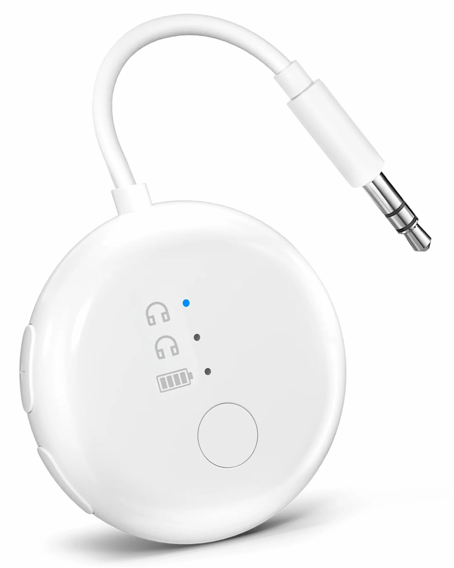 Avantree SoundJet R1 – Adattatore Bluetooth Aereo per Cuffie e AirPods, aptX Adaptive, Qualcomm Chipset, 20 ore di riproduzione, Trasmettitore Audio Wireless per Viaggi - Bianco