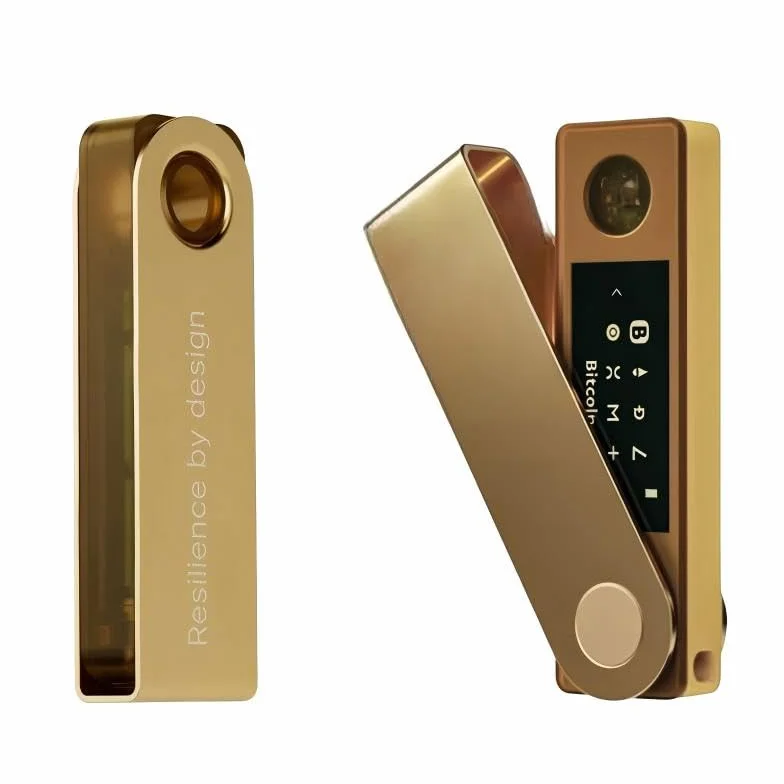 Crypto Hardware Wallet - Nano X Secure Bluetooth Cold Wallet Crypto con chip certificato per Bitcoin, Ethereum, oltre 1000 monete e NFT, oro