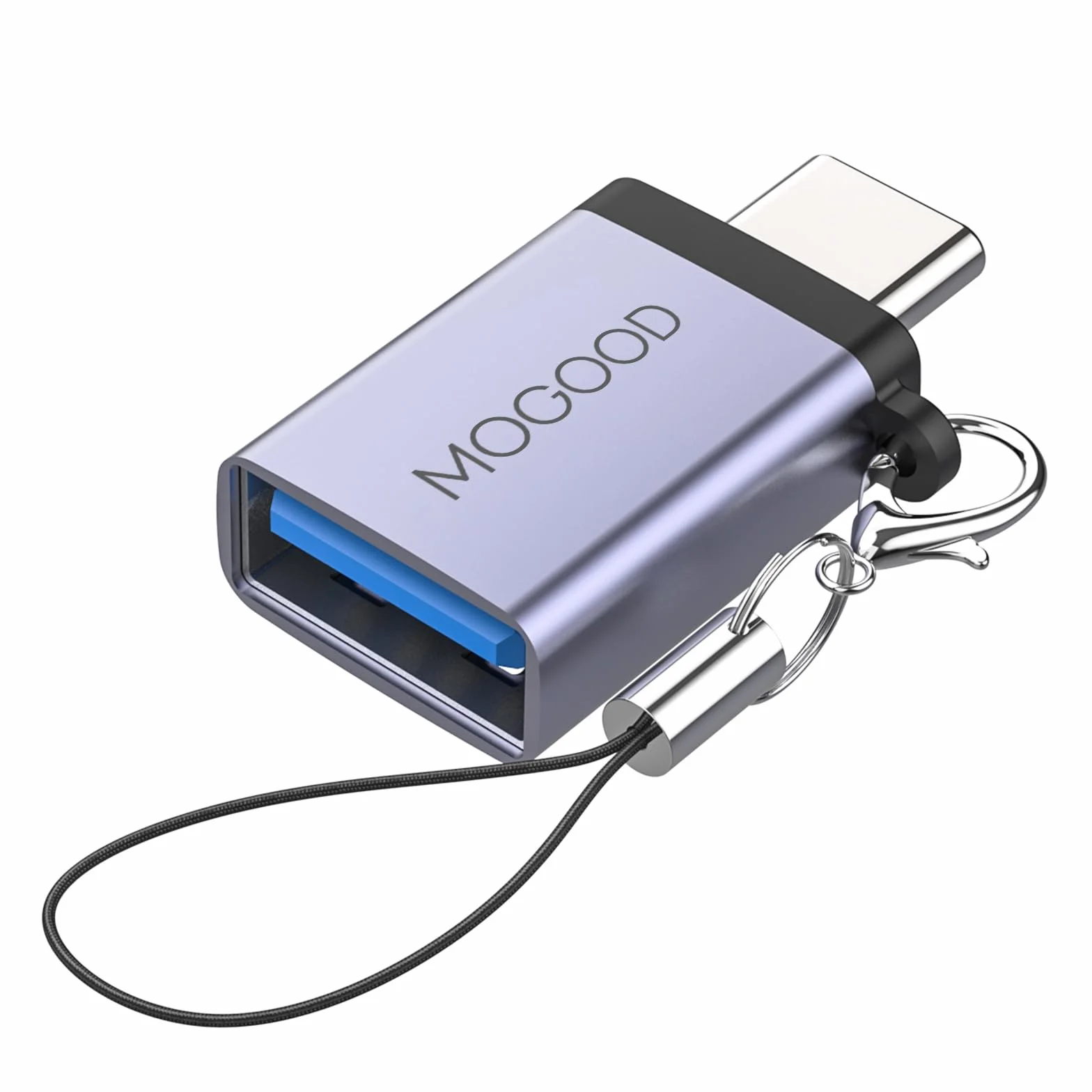 MOGOOD Adattatore USB C Maschio a USB 3.0 Femmina, Convertitore OTG Compatibile iPhone 17 Plus Pro Max iPad Pro MacBook Pro