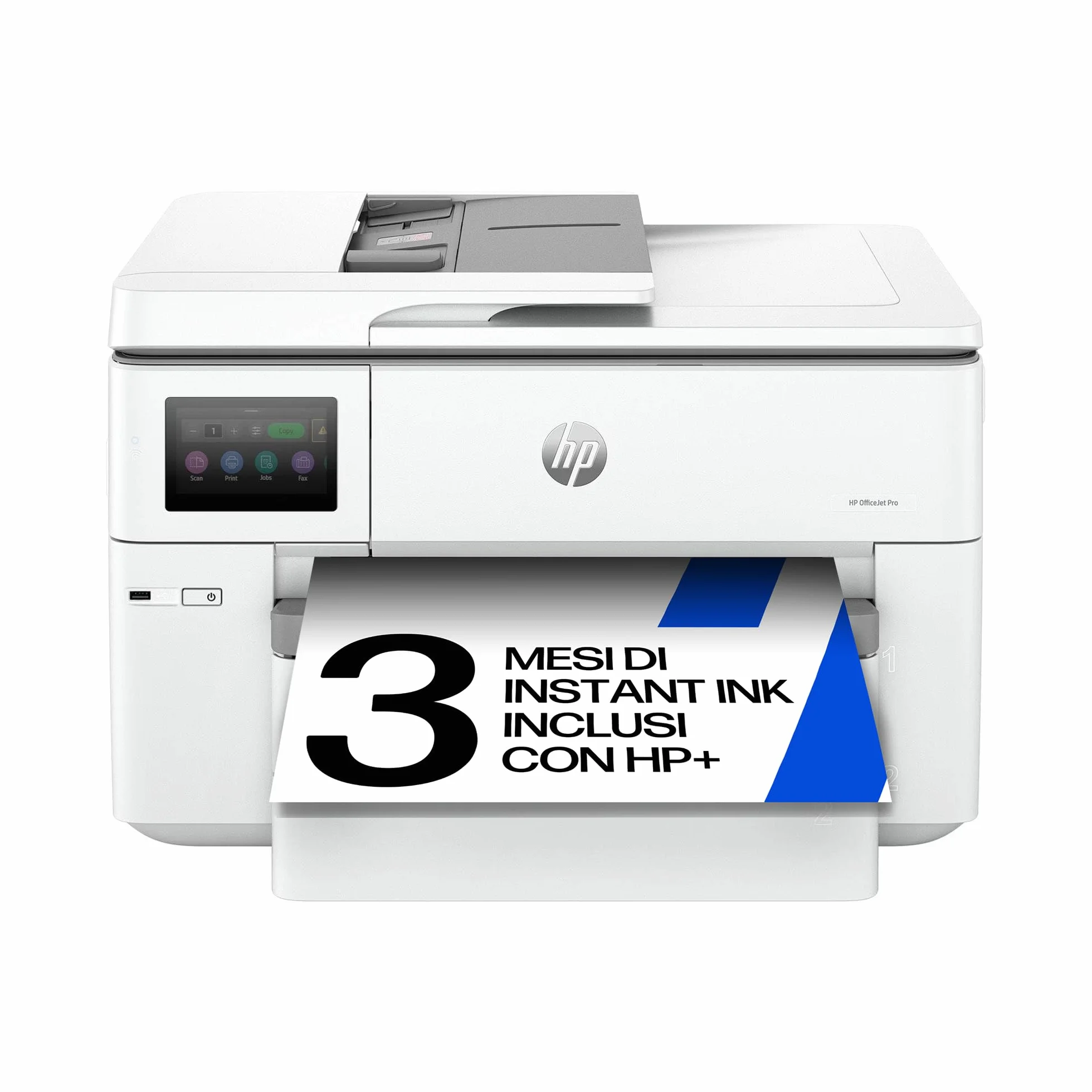HP OfficeJet Pro 9730e Stampante Multifunzione Grandi Formati Colori Fronte Retro Automatico 22 ppm Wi-Fi Grigia