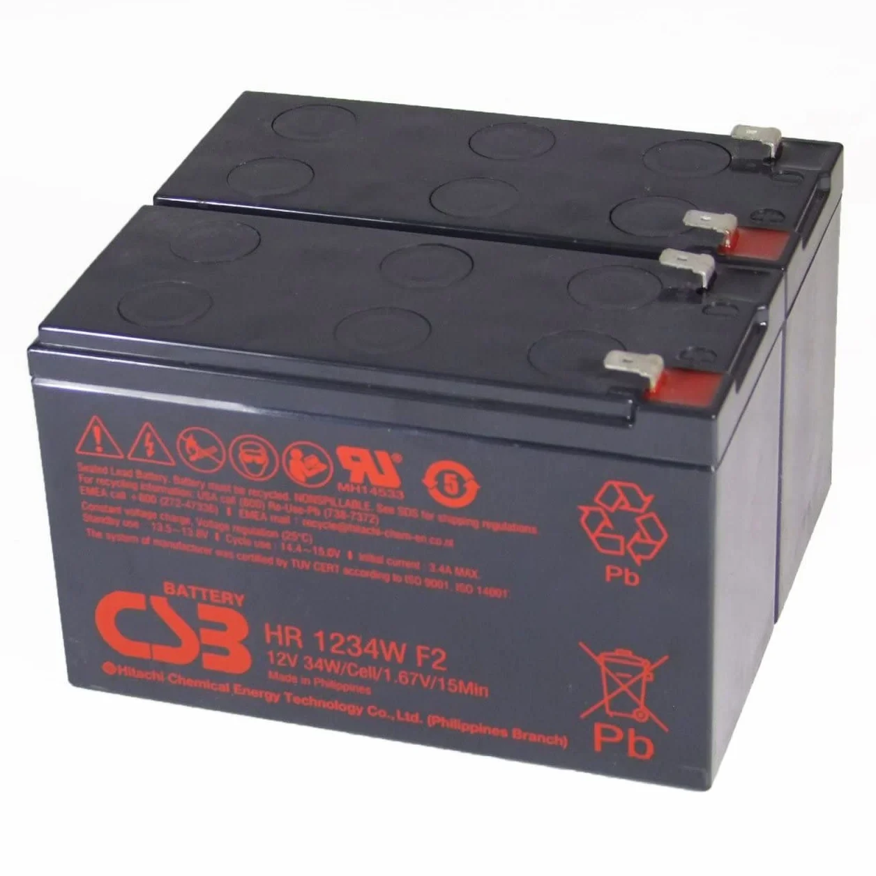 CSB HR 1234W F2 bateria piombo 12V 9Ah do APC RBC