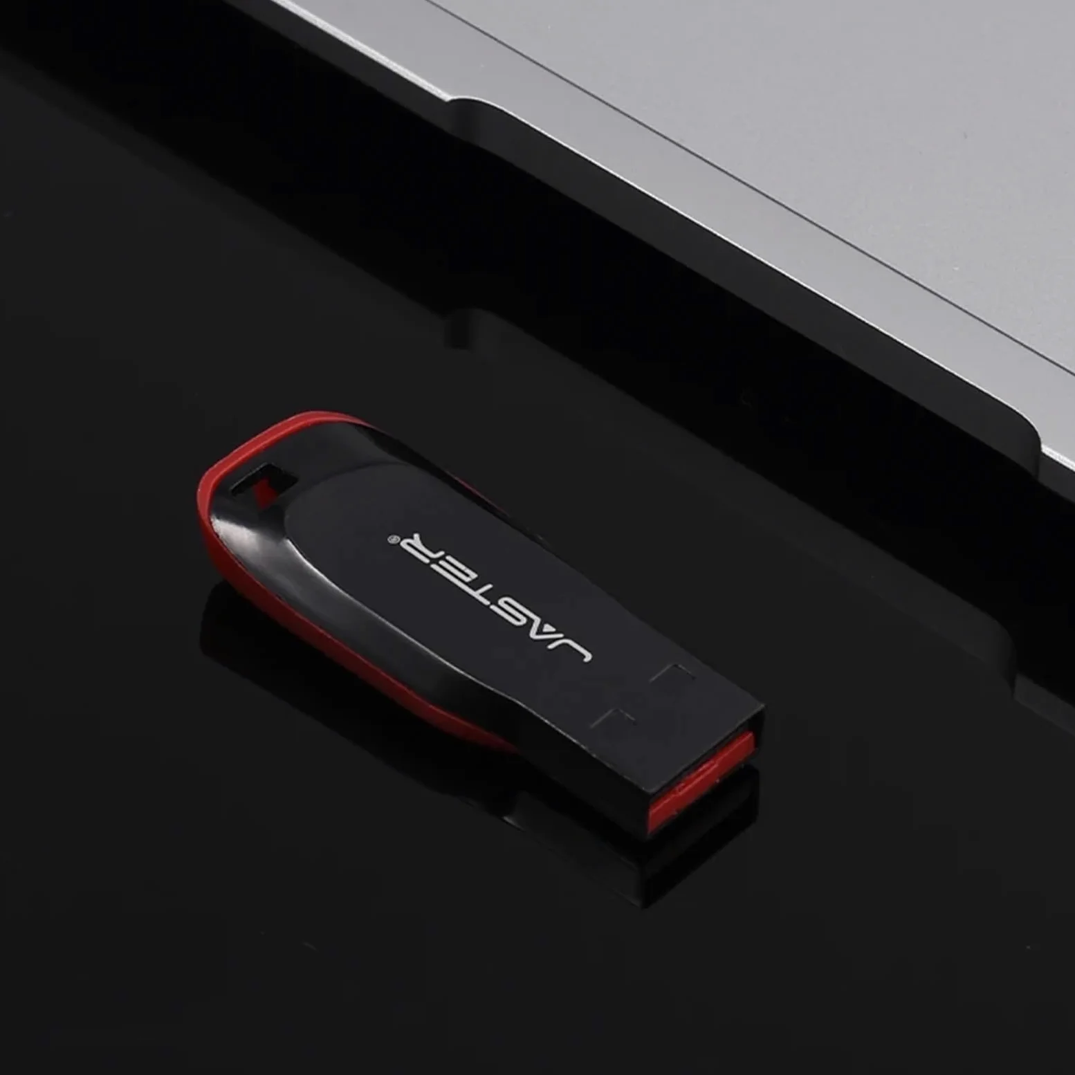 Chiavetta USB in plastica da 128 GB, portachiavi di memoria, 64 GB, 32 GB, nero, regalo aziendale, 16 GB, 8 GB, 4 GB (128 GB)