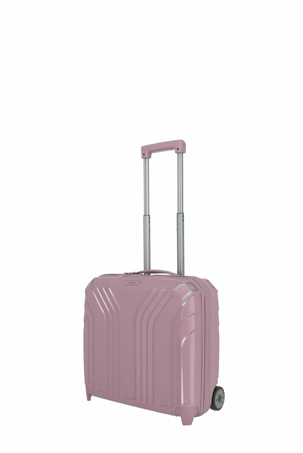 travelite 2 ruote bagaglio a mano trolley per laptop guscio rigido con fodera riciclata, ELVAA: elegante trolley business con angoli protettivi, 42 cm, 30 l