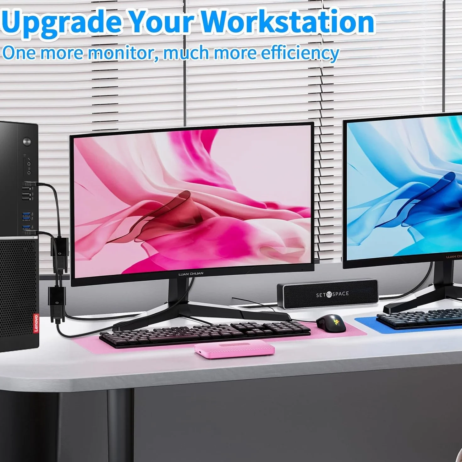 YIIFELL Adattatore HDMI a VGA, Unidirezionale HDMI a VGA 1080P (Maschio a Femmina) per Computer, Desktop, Laptop, PC, Monitor, Proiettore, HDTV, Chromebook, Xbox e altro ancora