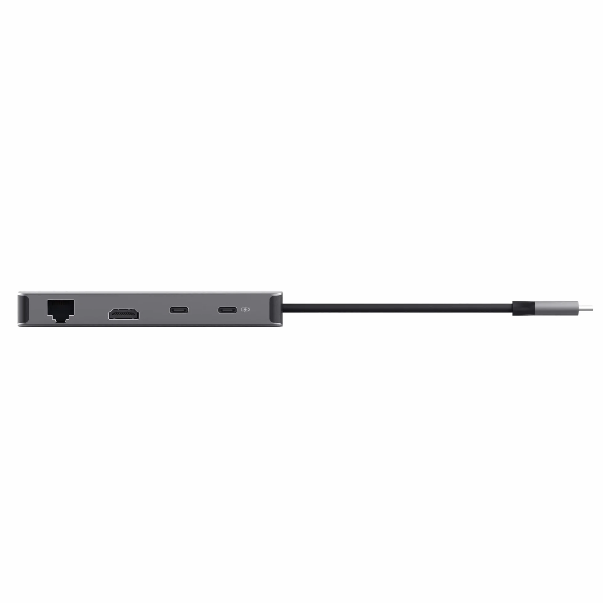 Trust Vylor Hub USB C 8-in-1 Adattatore HDMI 4K@60Hz, Gigabit Ethernet, Lettore di Schede MicroSD/SD, USB-C USB-A, Porta di Ricarica 100W, Docking Station PC Computer Portatili Dell HP MacBook