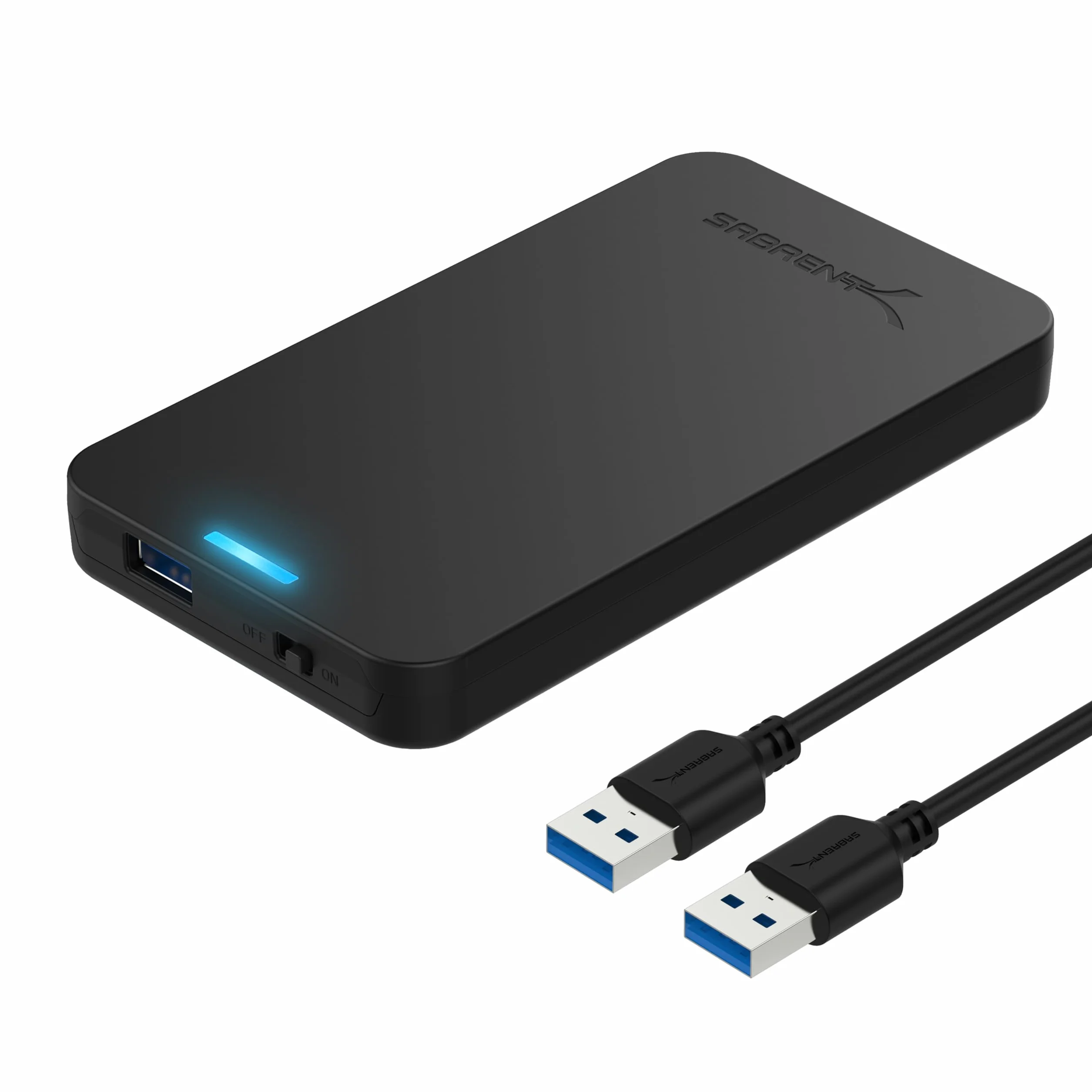 SABRENT Case SSD/HDD Hard Disk Esterno da SATA 2.5'' a USB 3.0 Gen 1, [Supporto UASP SATA III] Nero (EC-UASP)