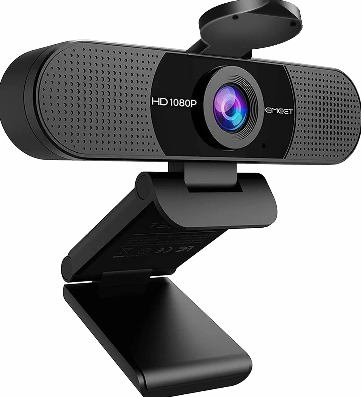 EMEET Full HD Webcam - C960 1080P Webcam con doppio microfono, 90° streaming videocamera con correzione automatica della luce, plug & play, per Linux, Win10, Mac OS X, YouTube, Skype, per conferenze