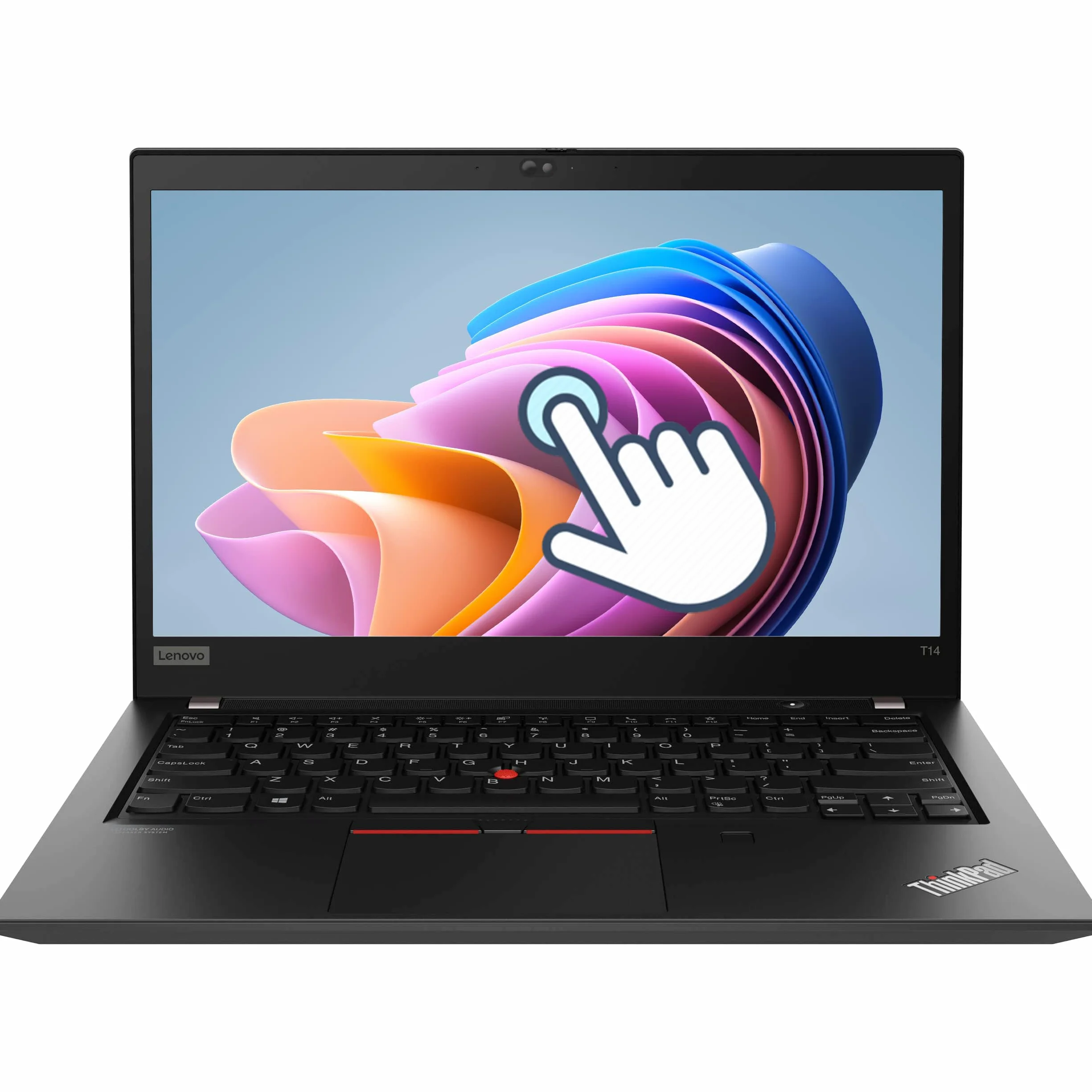 Lenovo Thinkpad T14 Gen 1 - Touch screen business, 14" FHD (1920 x 1080), Intel Core i5-10210U, 8 GB DDR4 RAM, SSD da 256 GB, tastiera US QWERTY Windows 11 Pro (ricondizionato)