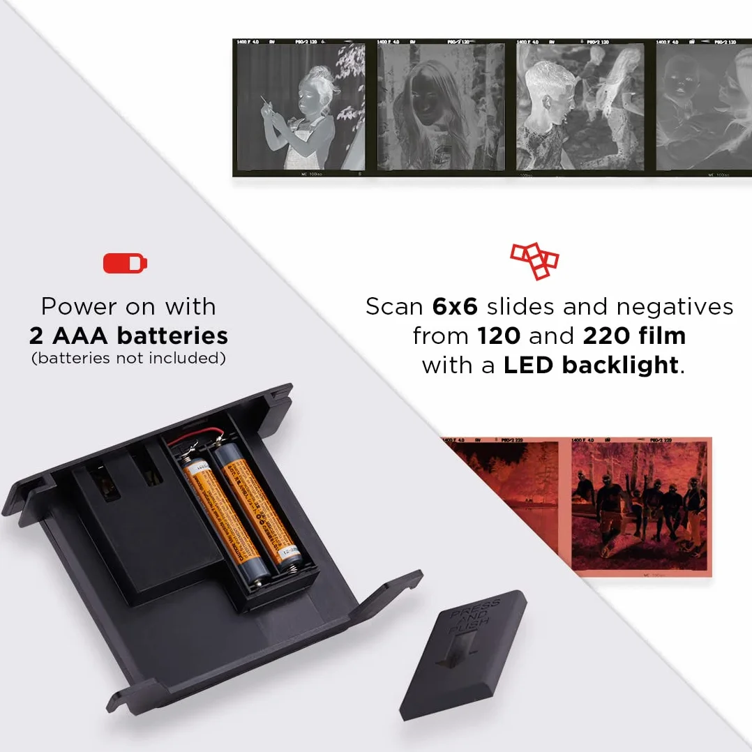 KODAK 6x6 Scanner mobile per pellicole 120/220, conversione diapositive e negativi su smartphone