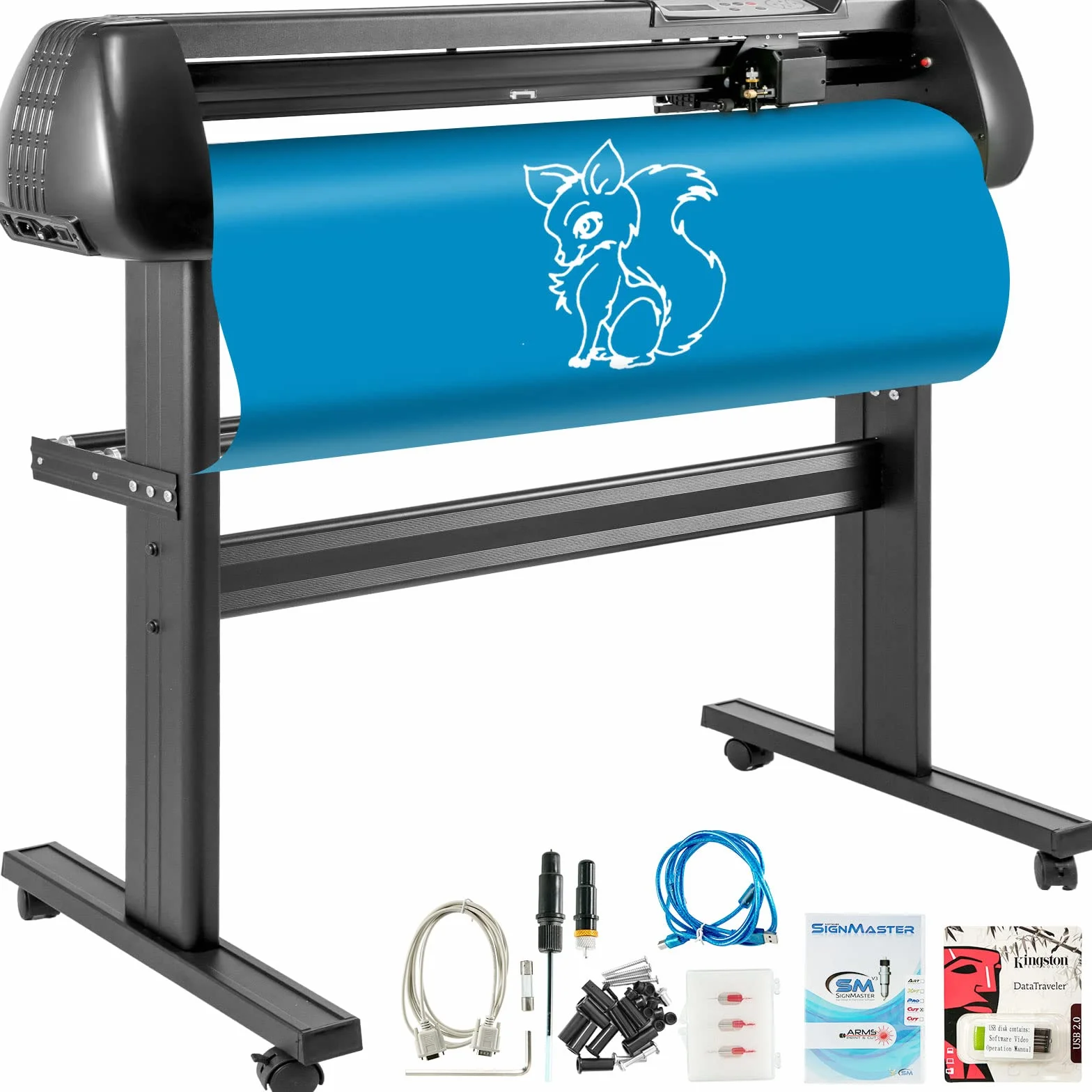 VEVOR 28 pollici Taglierina per plotter da vinile base macchina da taglio vinile con plotter da supporto Creazione di segni di velocità di forza regolabile