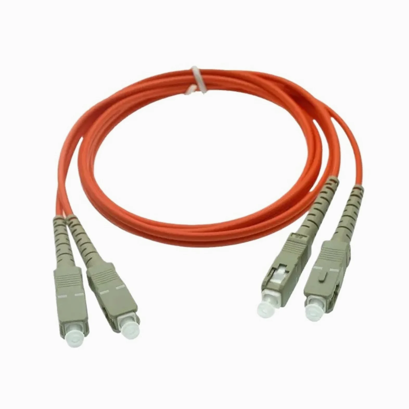 Cavo jumper in fibra ottica dual core multimodale Gigabit di grado portante Cavo multimodale doppio da LC a SC a FC a doppio cavo ST(Double SC-SC,30M)