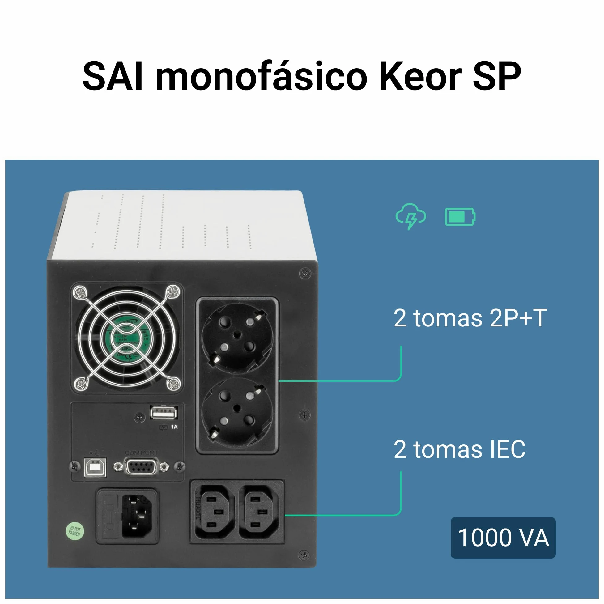 SAI-KEOR SP 1000 VA SCH