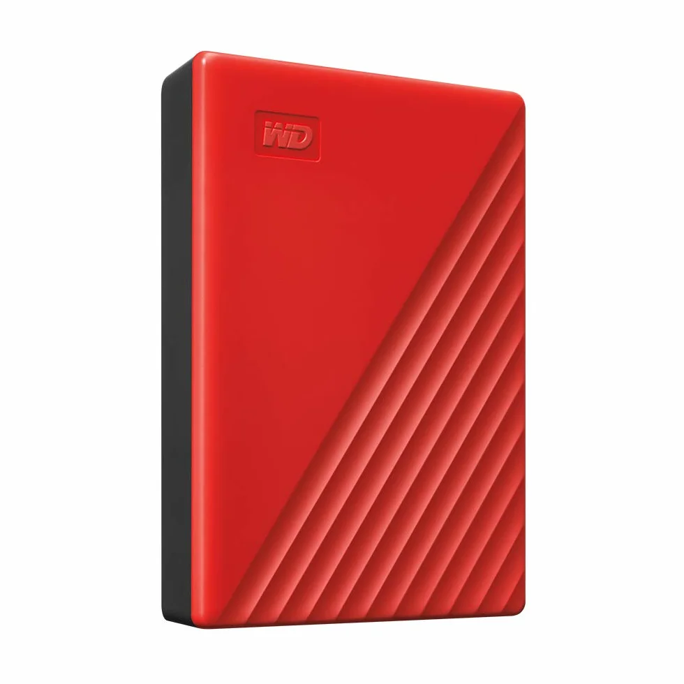 WD 4TB My Passport Hard Disk Esterno Portatile, USB 3.2 Gen 1/USB 3.0, Protezion con password, Software per la gestion e il backup, Formatto per Windows, ChromeOS and MacOS, Rosso