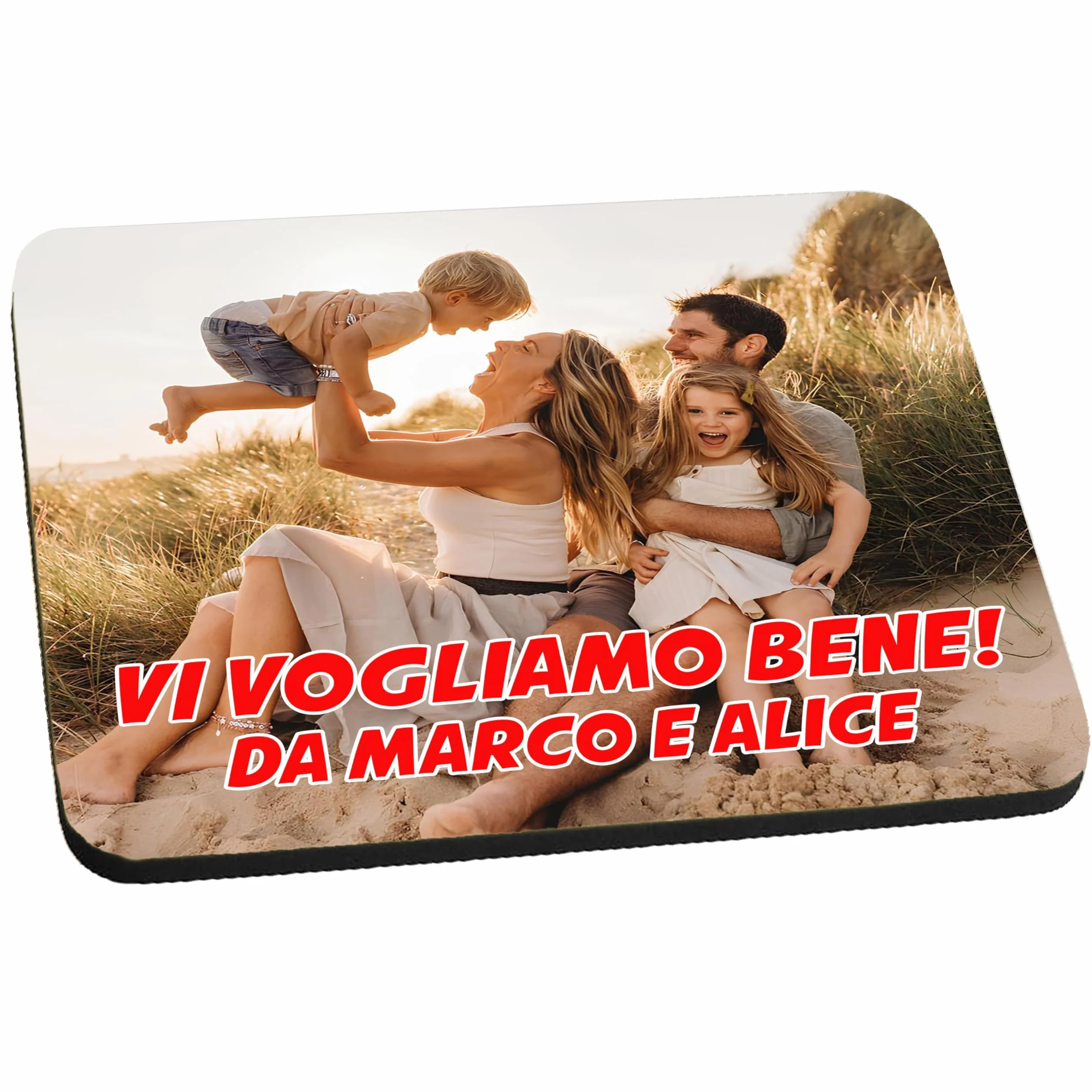 t-shirteria - Tappetino Mouse Personalizzato - Mousepad Idea Regalo per Compleanno, Colleghi di Lavoro - Base Antiscivolo, Facile da Pulire - Perfetto per Postazioni Gaming e di Ufficio - 23x19 cm
