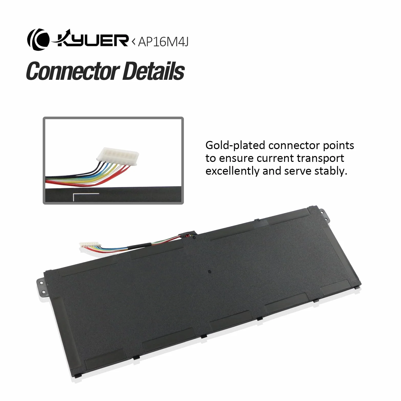 K KYUER 37Wh 4870mAh AP16M4J Batteria per Acer Aspire 3 A317-33 A314-21 A314-22 Serie A317-33-P77P A317-33-P7MK A317-33-P7XT A317-33-P059 A317-33-P0KU A317-33-P1SQ A317-33-P2SN A317-33-P35Q Battery