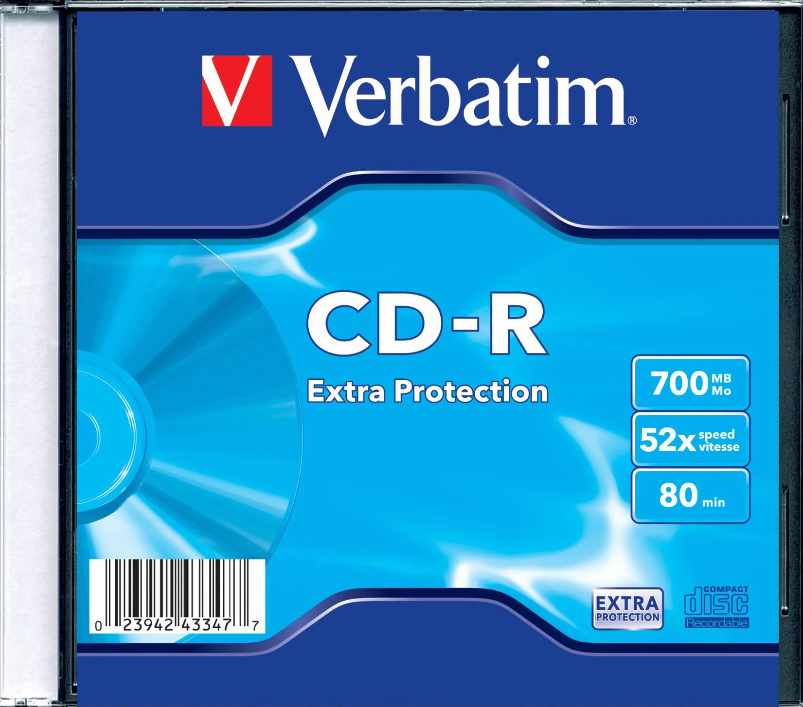 Verbatim CD-R 80MIN Datalife - Confezione da 1