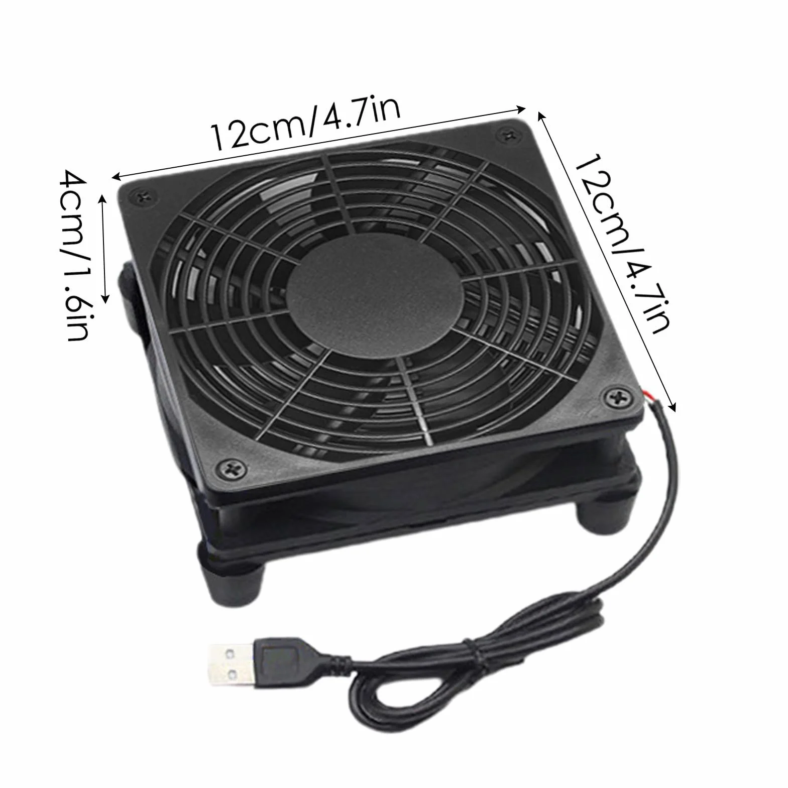 Ventola Di Raffreddamento Per PC - Ventola Del Router USB Portatile, Dispositivo Di Raffreddamento Alimentato USB | Laptop Per Box Televisivi Router Di Gabinetto, Ventilatori Mini Ventilatori Ad Alta