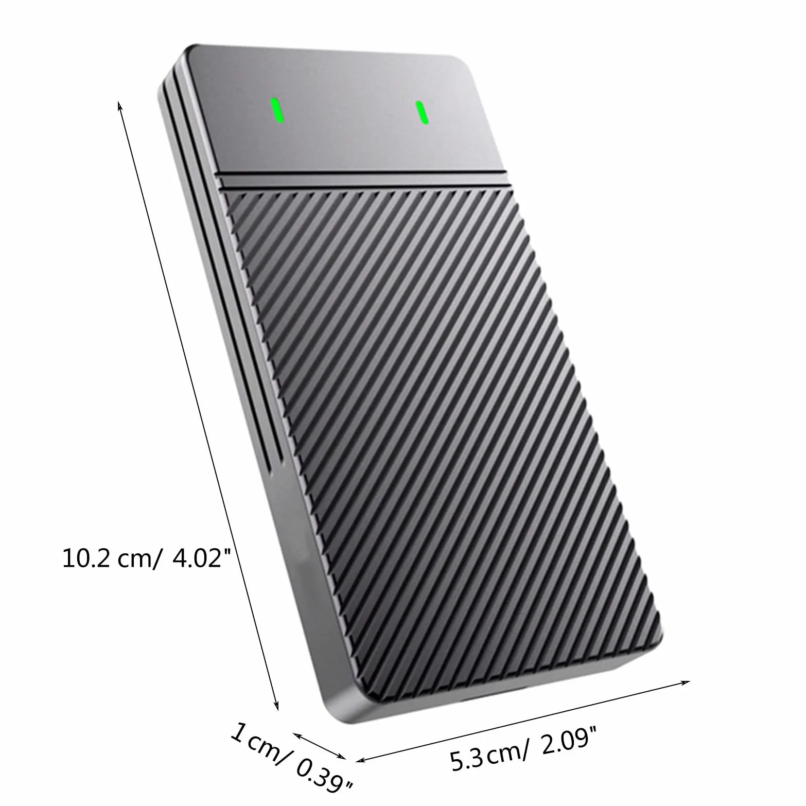 SSD Case NVMe SSD Enclosure Adapter USBC Custodia esterna Dual-protocollo NVMe SSD Adapter Disk Box