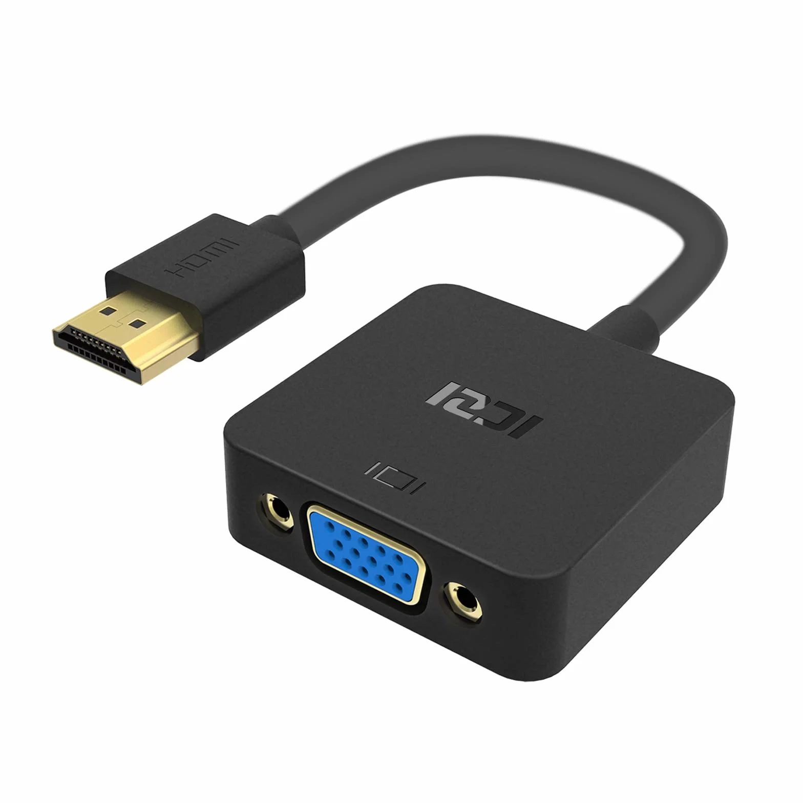 ICZI Adattatore HDMI a VGA, 1080p 60hz Full HD Convertitore HDMI Maschio to VGA Femmina per Computer Portatili, Chromebook, Raspberry Pi, Xbox, Proiettore, Monitor