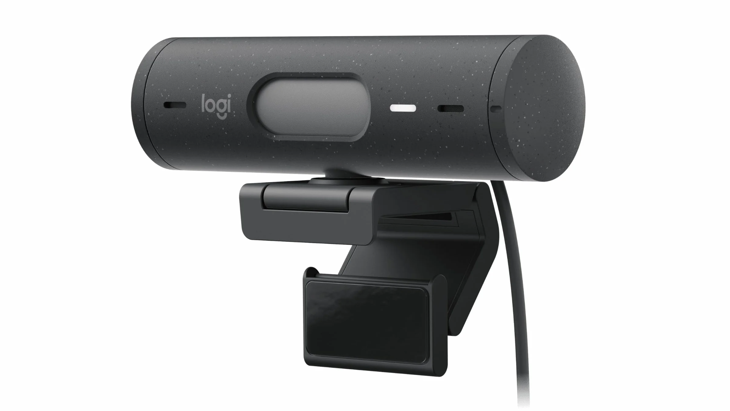 Logitech Brio 500 Webcam Full HD Correzione Luce, Show Mode, Microfono Riduzione del Rumore, Copertura Privacy, Streaming, Funziona con Microsoft Teams, Google Meet, Zoom, Cavo USB-C - Grafite