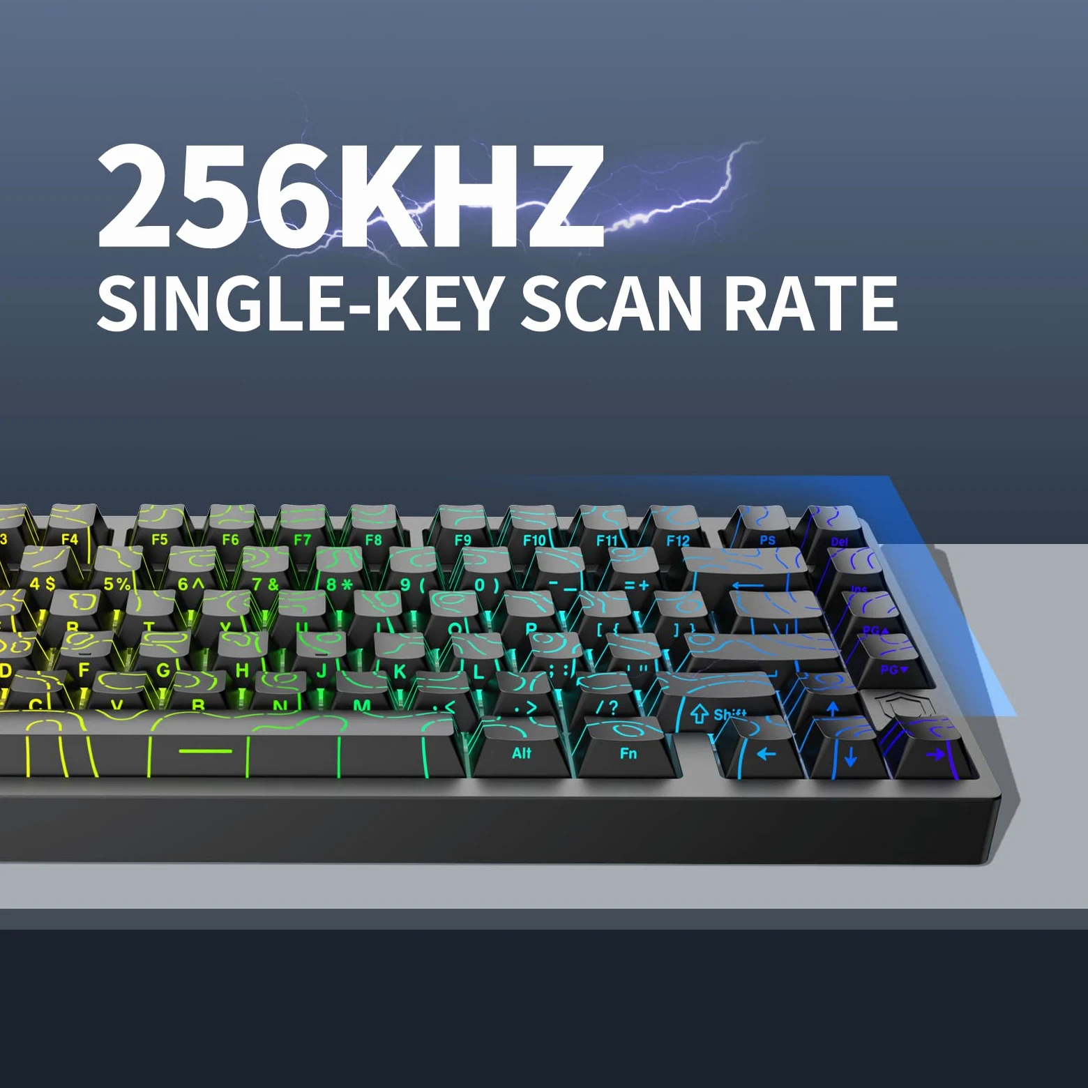 IROK MG75PRO - Tastiera meccanica con 81 tasti con interruttore magnetico, effetto Hall, 8KHZ/ARGB/CNC in alluminio, struttura con guarnizione, tastiera da gioco (nero)