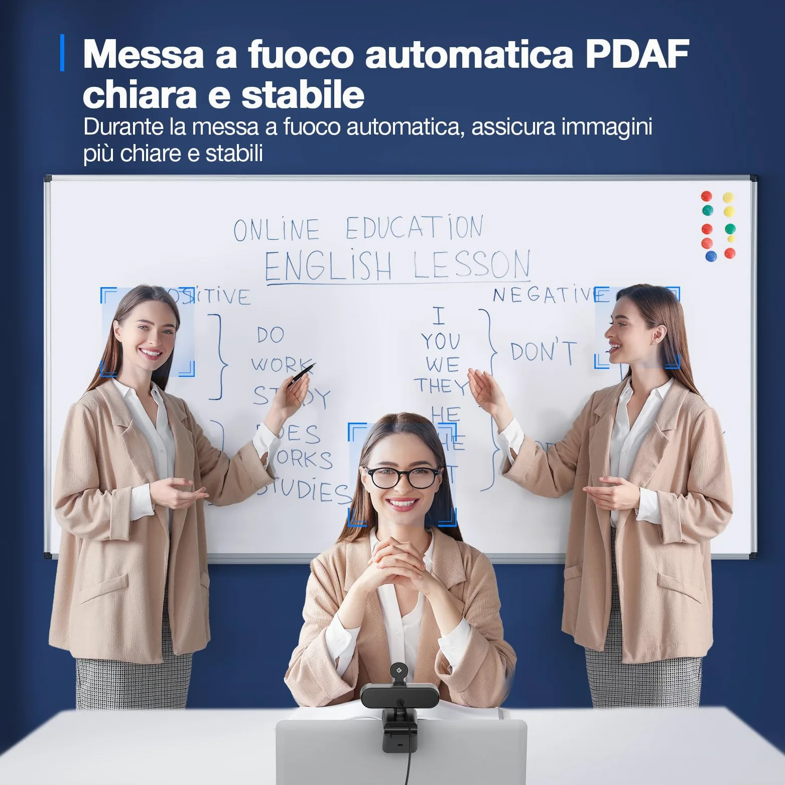 EMEET Webcam 4K per PC, Webcam C960 4K UHD con Copriobiettivo e Doppio Microfono, Videocamera per Streaming a 73° con Correzione Automatica Della luce, Plug & Play, Web cam USB ideale per Zoom