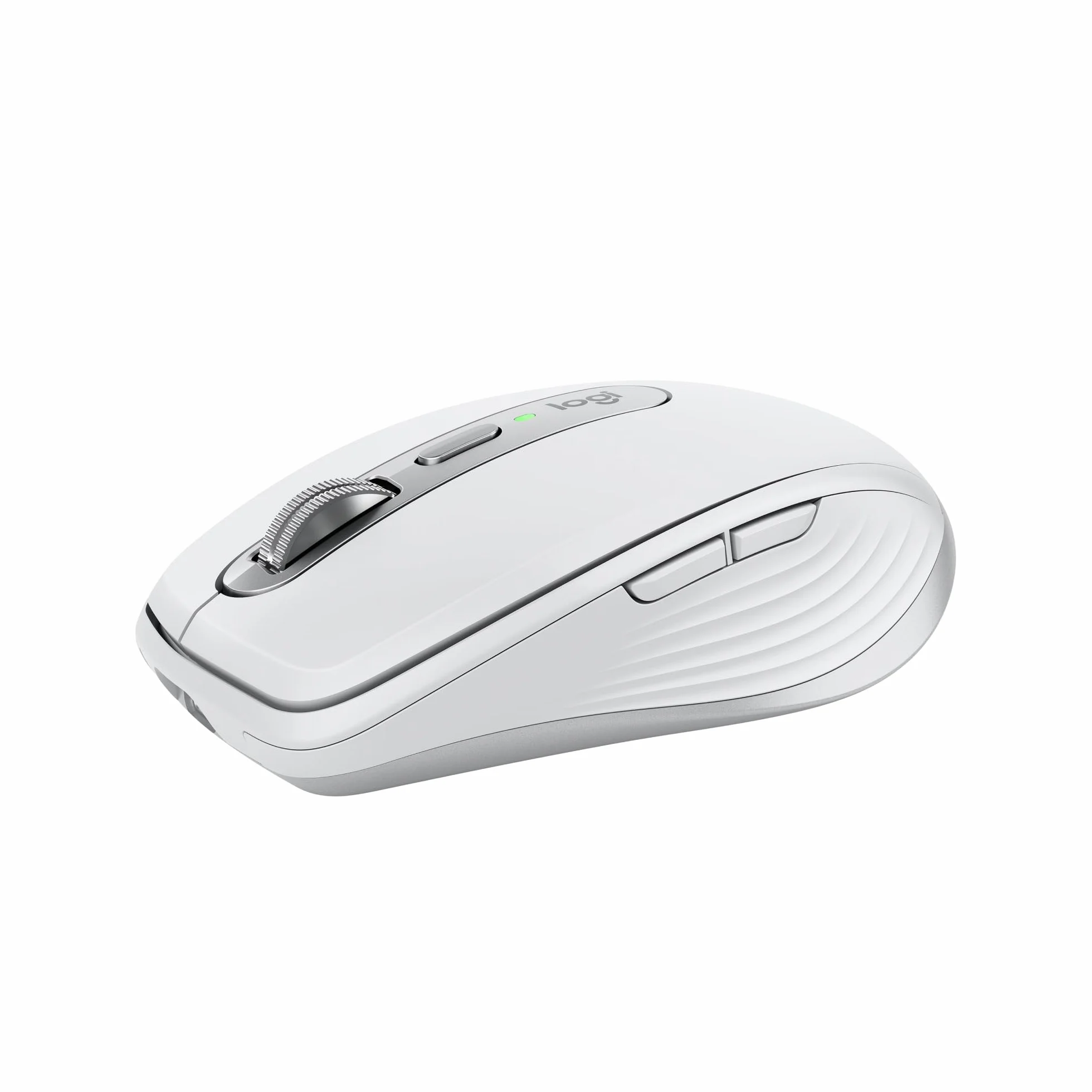 Logitech MX Anywhere 3S, Mouse Wireless Compatto, Scorrimento Veloce, Tracciamento 8K DPI, Clic Silenzioso, Pulsanti Programmabili, USB C, Bluetooth, PC Windows, Linux, Chrome, Mac - Grigio chiaro
