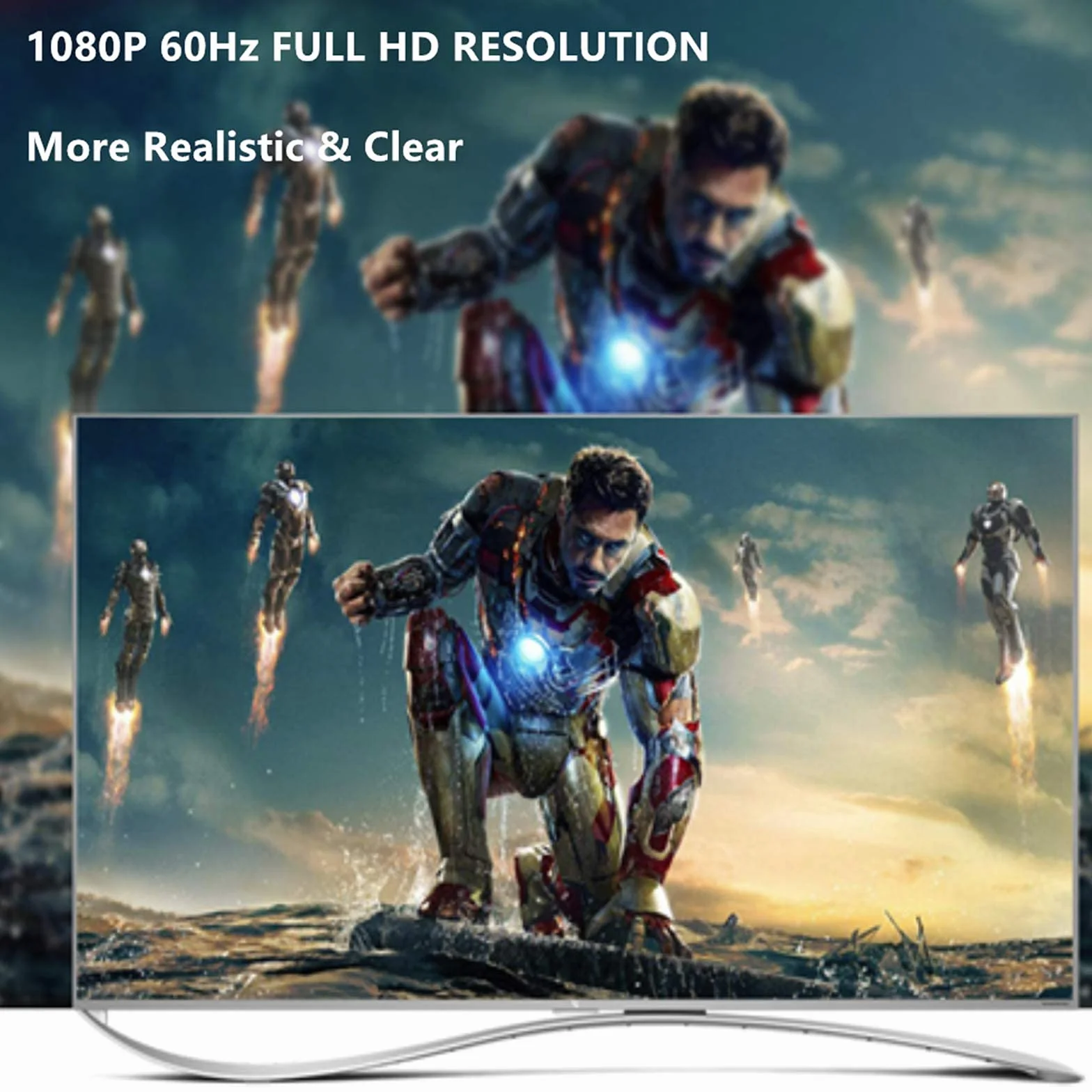 Jsdoin Adattatore da DisplayPort a VGA, 1080p placcato oro, da DP a VGA (maschio-femmina) compatibile con Lenovo, Dell, HP, ASUS