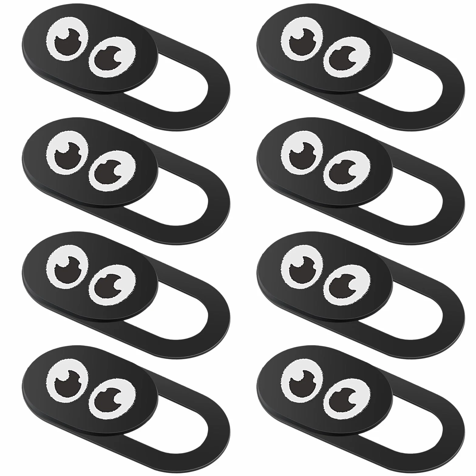 Amabro 8 coperture per webcam, copertura sottile per fotocamera del telefono, laptop, computer, fotocamera, blocco scorrevole, protezione per la privacy, adatta per PC desktop e tablet (occhio)