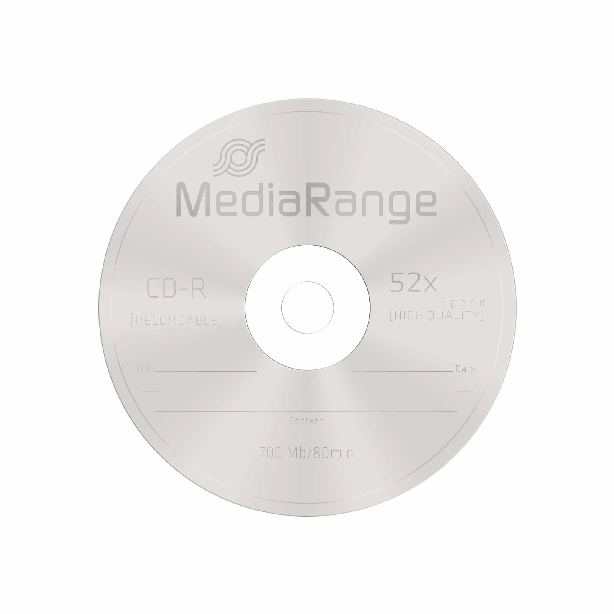 MediaRange CD-R 700MB|80min 52x Speed, Cake 10