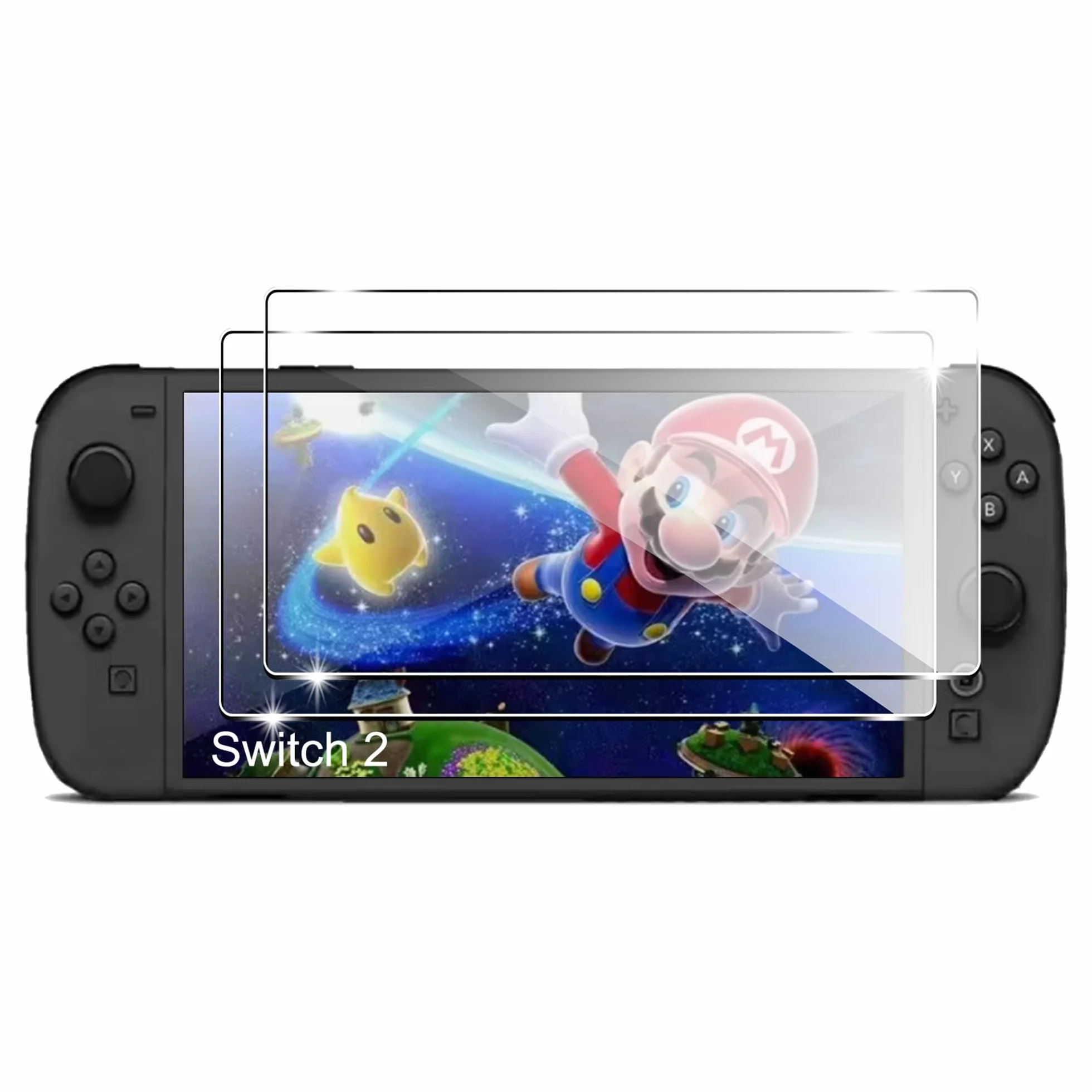 Pellicola Protettiva per Nintendo Switch 2 2025 Vetro Temperato, Confezione da 2 HD Trasparente AntiGraffio