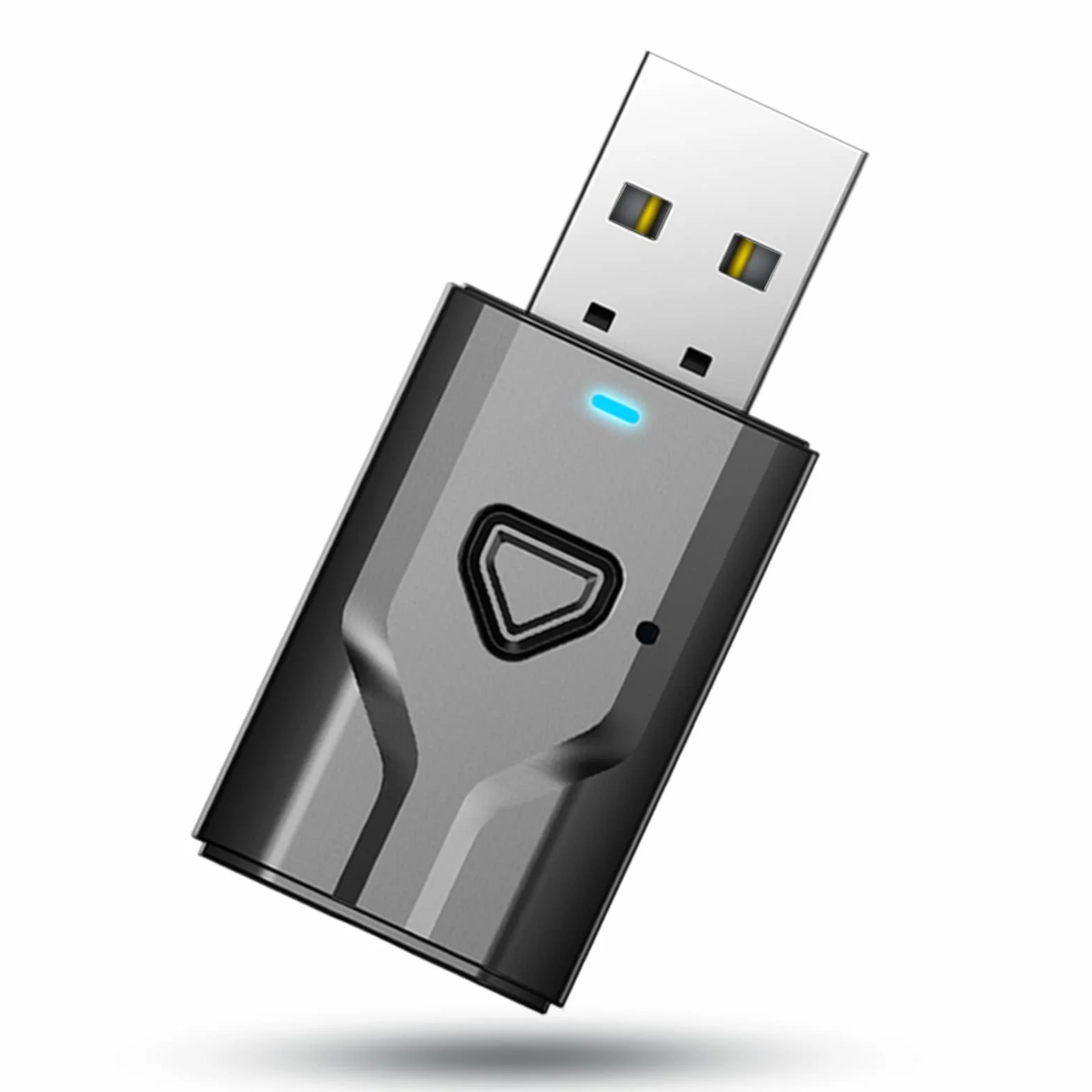 Adattatore USB Bluetooth per TV, ricevitore trasmettitore Bluetooth 2 in 1, mini Chiavetta audio portatile BT5.0 con jack 3,5mm per TV/PC/Cuffie/Altoparlanti/Auto/Stereo