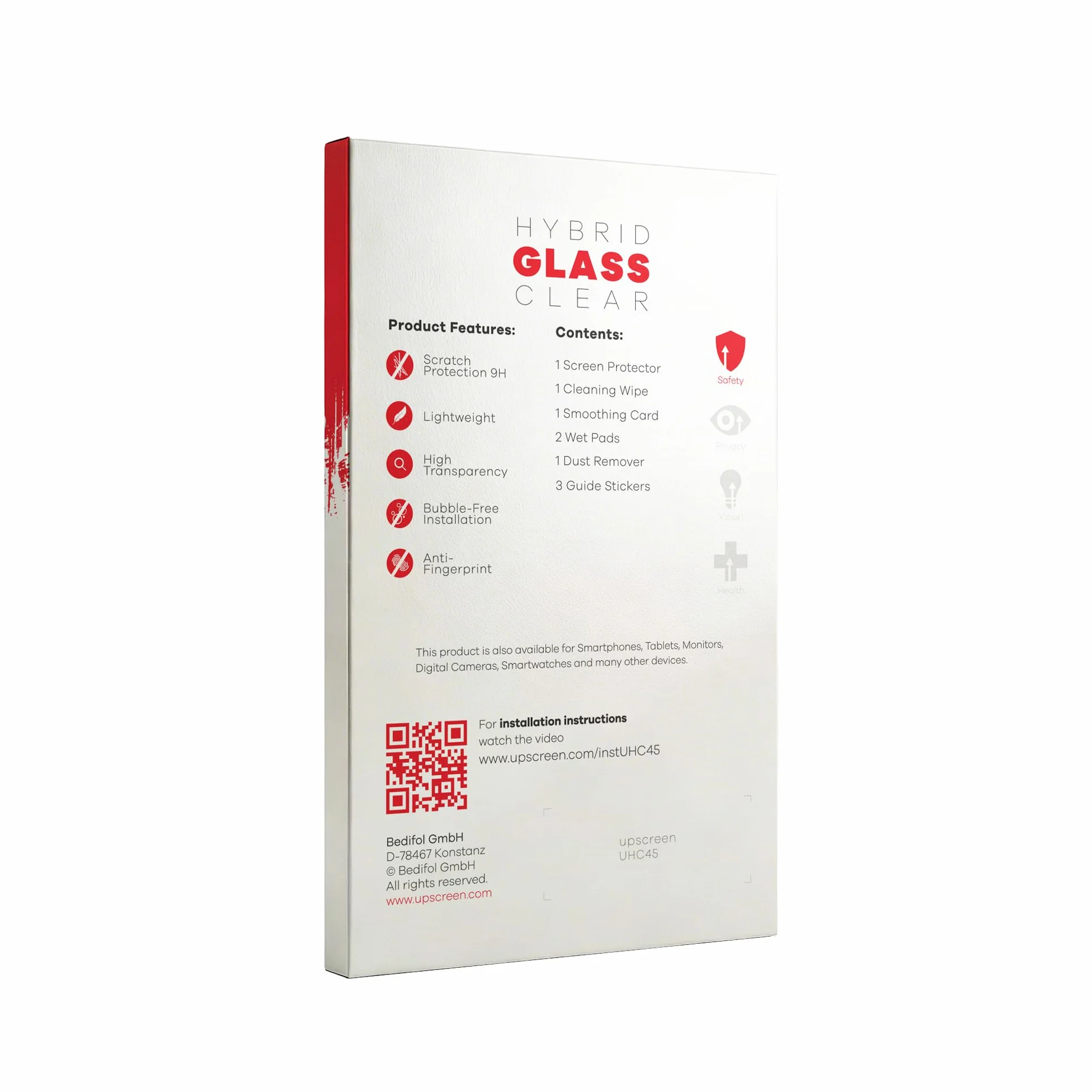 upscreen Pellicola Protettiva per Dell Pro 14 Plus PB14250 Protezione Schermo Hybrid Glass - 9H Durezza