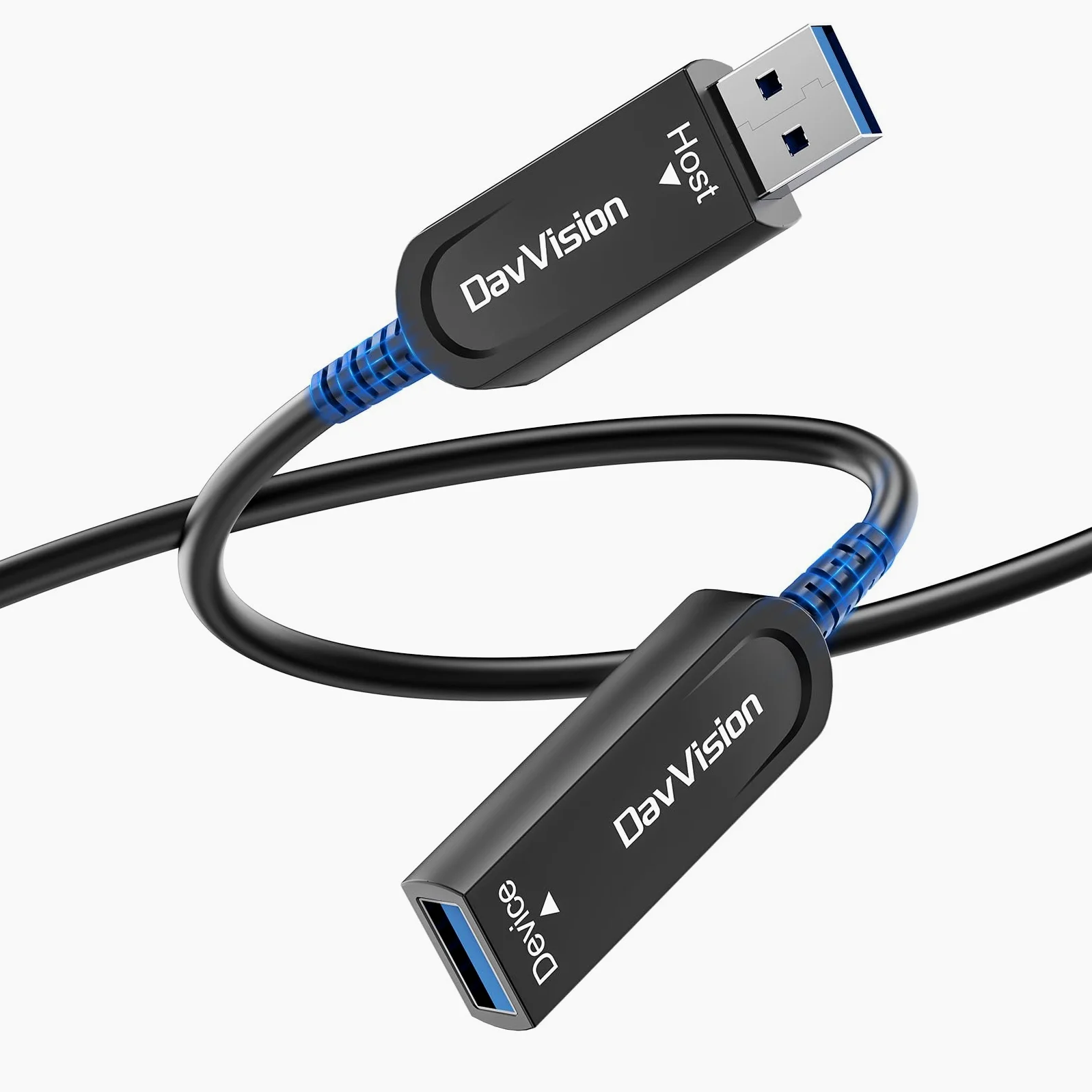 Cavo di prolunga USB 3.2 da 10 m, cavo USB in fibra ottica da 10 Gbps maschio a femmina, ultra lunga distanza per soluzioni aziendali, sorveglianza di sicurezza, VR/AR, videoconferenza