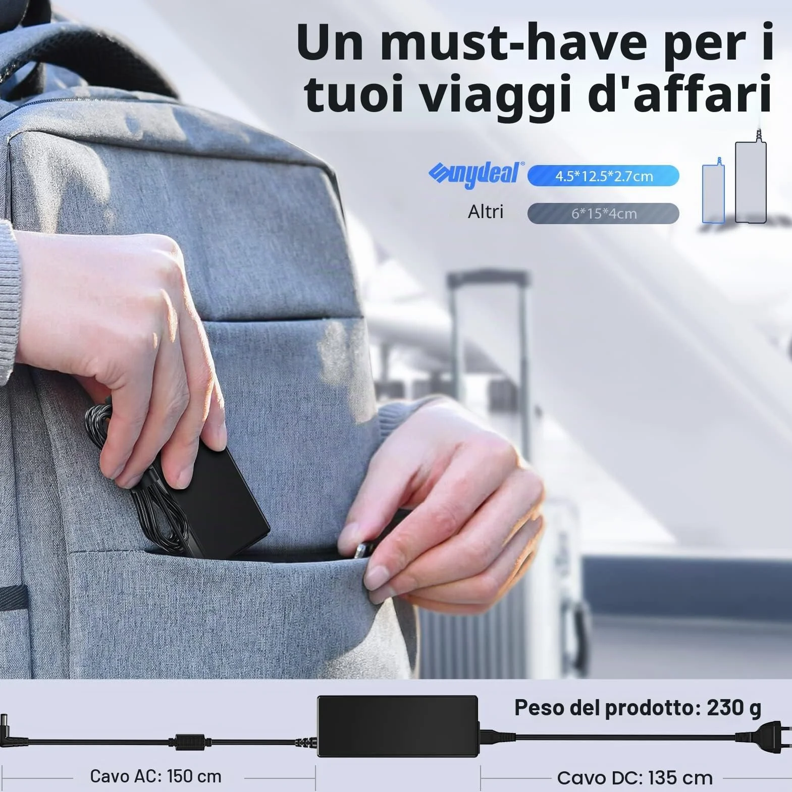 90W Alimentatore Universale Notebook Caricatore PC Universale Portatile per HP Stream ASUS Lenovo Dell Acer Toshiba Sony Fujitsu MSI Samsung