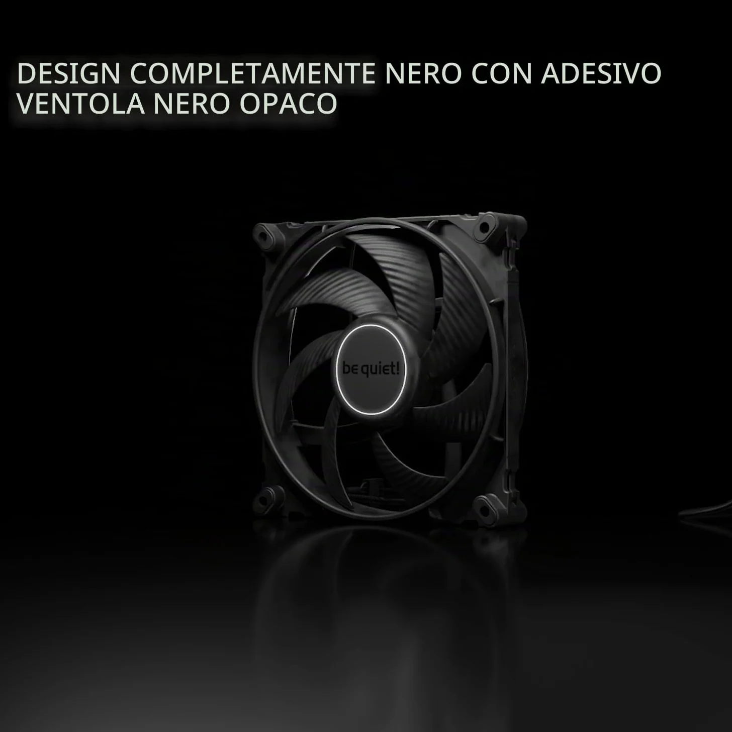 be quiet! Silent Wings Pro 4 120mm PWM ventola, pale ottimizzate, prestazioni elevate, selettore di velocità per cambiare velocità PWM massima, motore a 6 poli, cuscinetto fluido-dinamico