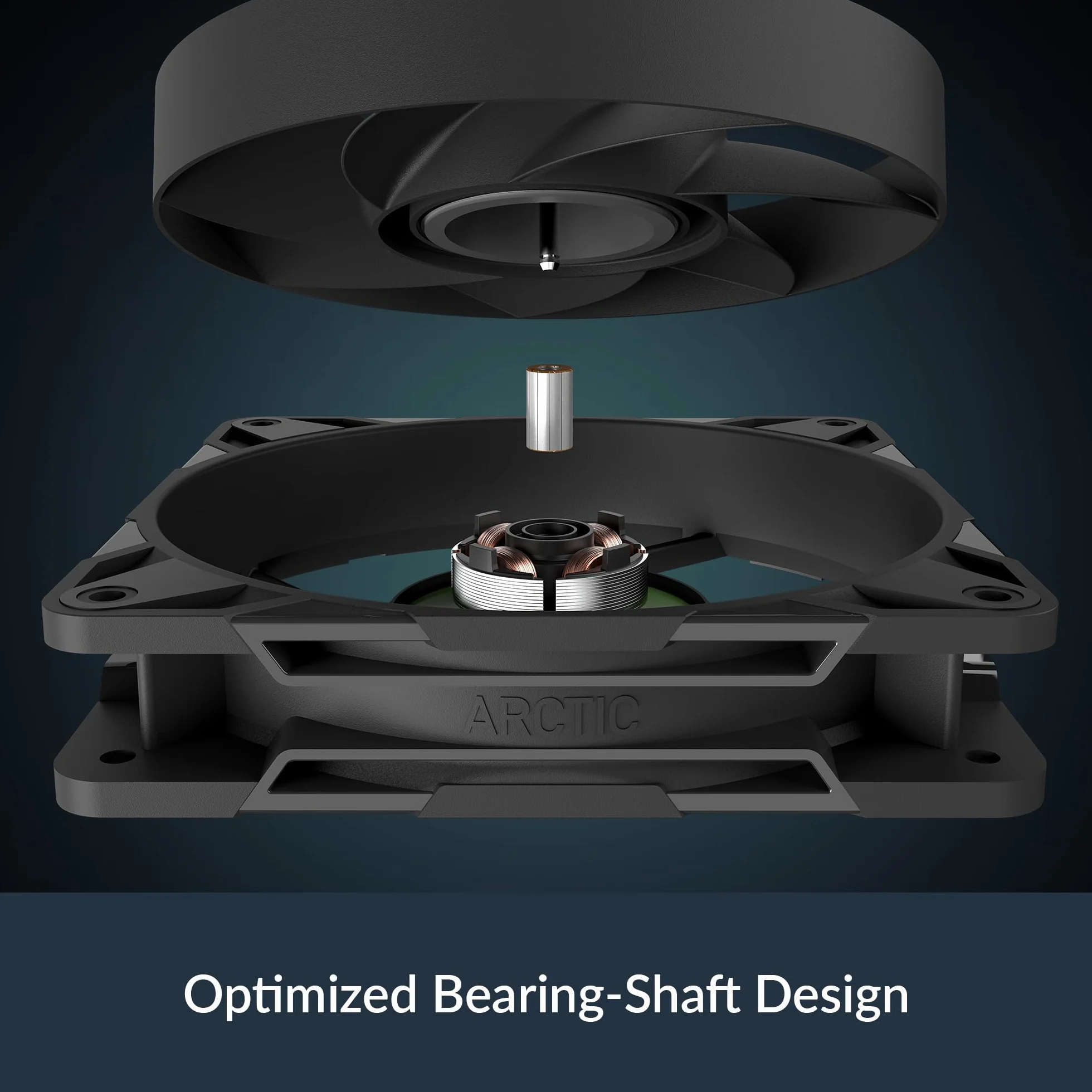 ARCTIC P12 Pro PST - Ventola Potente Premium, Ventola PWM da 120 mm con Sdoppiatore per Cavi a Y, 600-3000 rpm, 0 rpm <5% PWM, Cuscinetto Idrodinamico, a 4 Pin - Nero