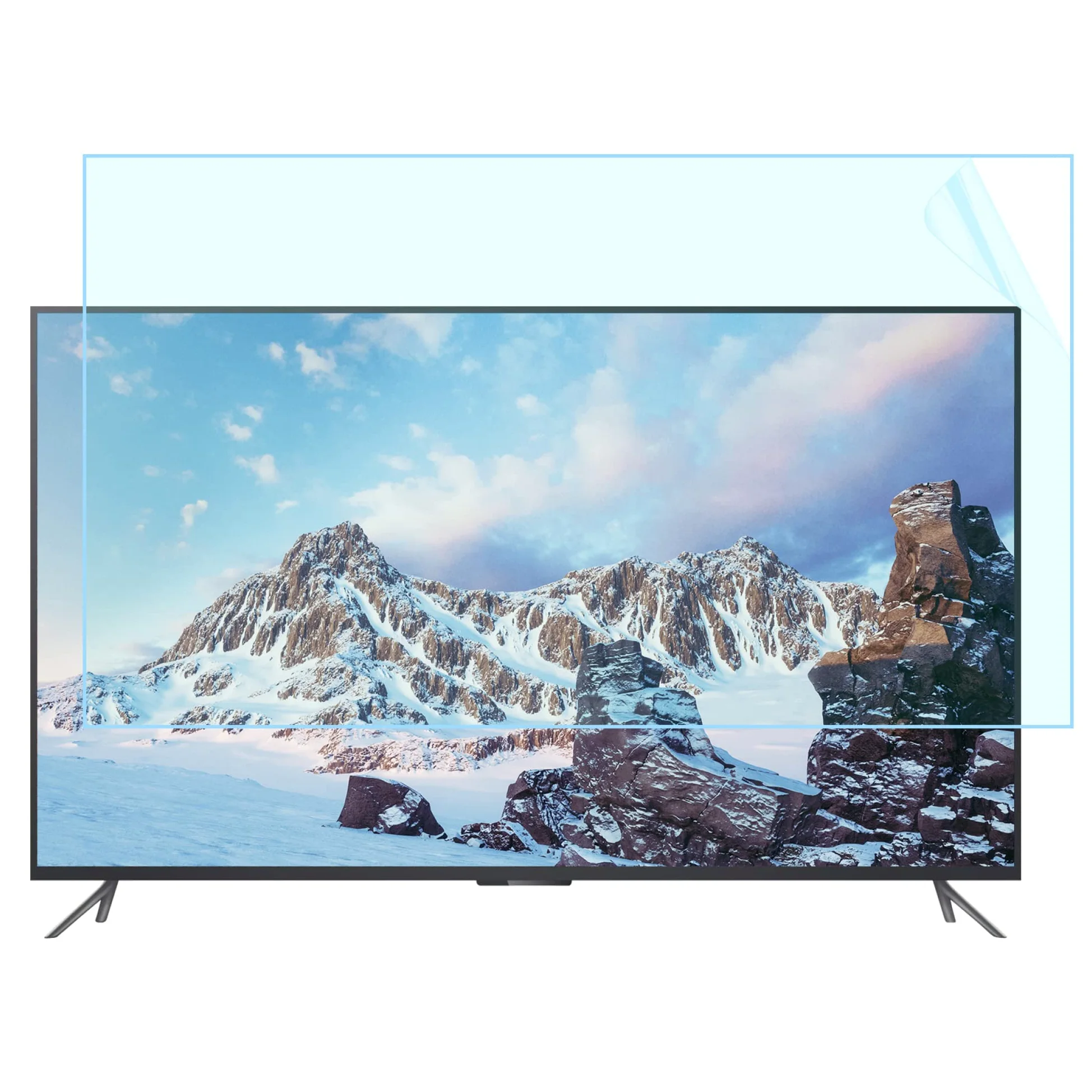 Pellicola protettiva anti luce blu per TV da 43-75 pollici, universale per monitor, antigraffio, antiriflesso, con filtro di protezione per gli occhi, superficie opaca, anti(60 pollici 1327x749 mm