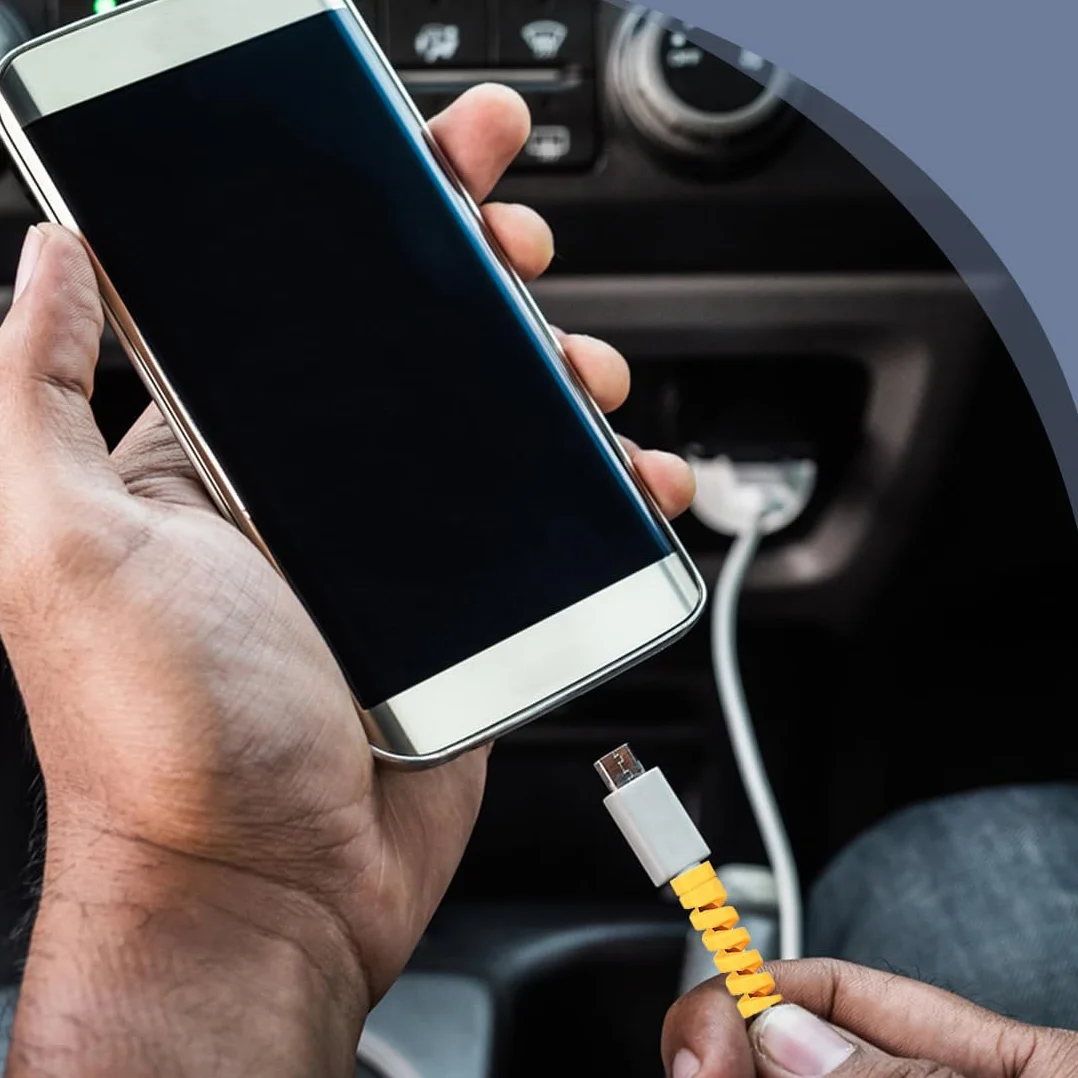21 pezzi salvacavi per caricabatterie di tipo C,Proteggi Cavo, Proteggi Cavo Cellulare,protezione micro USB flessibile in silicone, protezione per cavo del mouse, adatta per tutti i telefoni cellulari