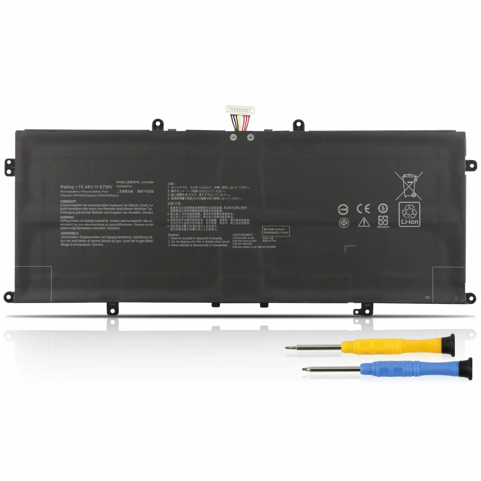 C41N1904 Laptop Batteria per Asus Zenbook Flip 13 14 UX363EA UX363JA UX393EA UX393JA UX325EA UX325JA UX425EA UX425JA UM425IA X435EA BX325EA BX325JA UM325SA UM325UA S UX371EA VivoBook S14 S435 S435EA