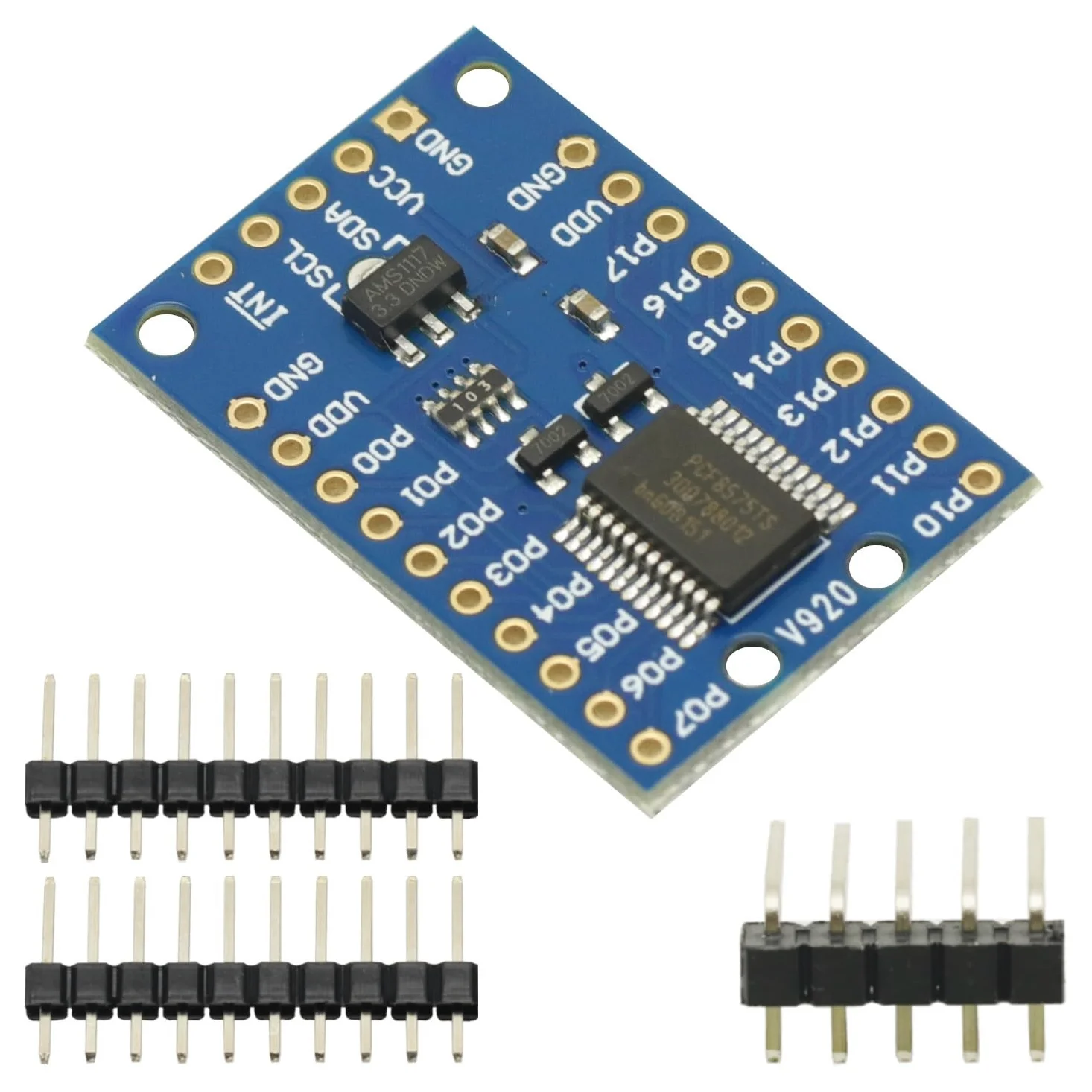 2 pz PCF8575 I2C IO estensione modulo scudo espansione IO Port Expander Board DC 2.5-5.5V I2C Controllo di comunicazione 16 porte IO per Arduino