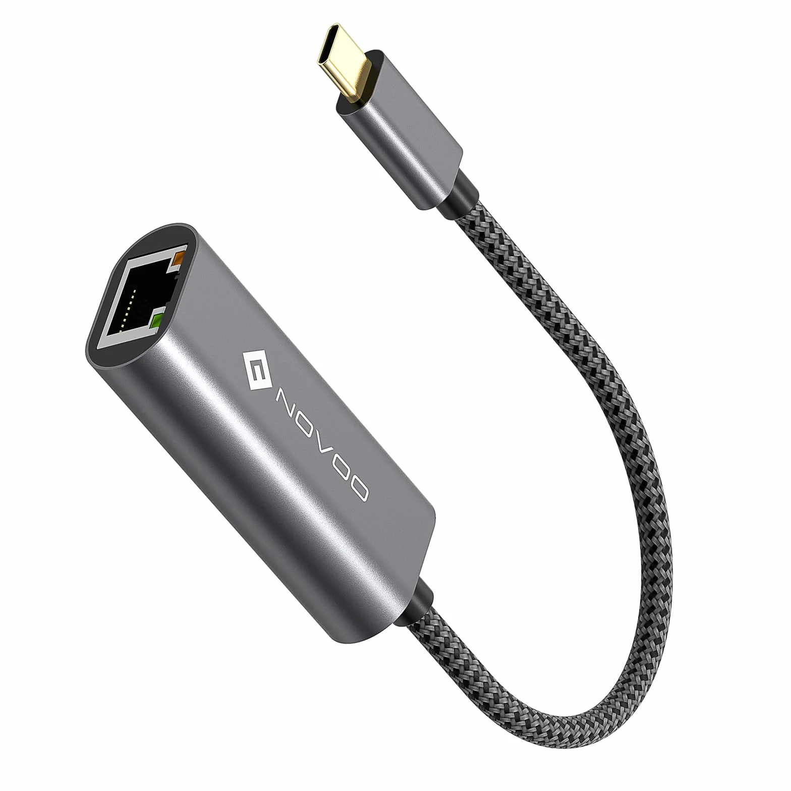 NOVOO Adattatore Ethernet USB C Gigabit 1000Mbps Alluminio RJ45