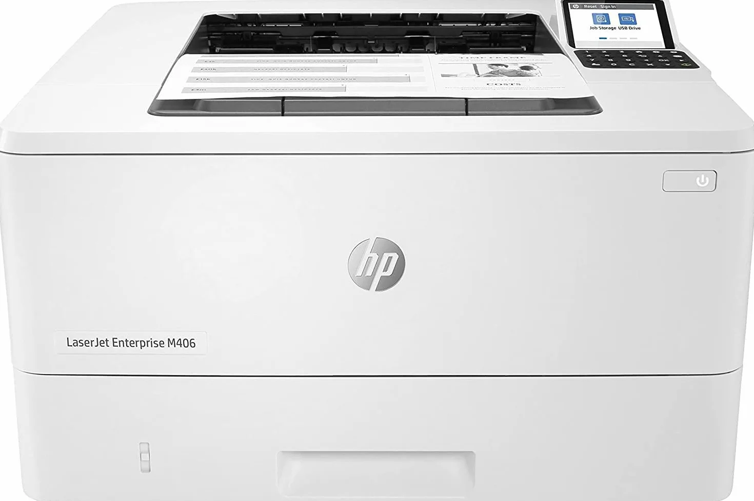HP LaserJet Enterprise M406dn Stampante Multifunzione A4 b/n 40 ppm USB Gigabit Ethernet Touch LCD 6,75 cm Fax ADF Bianca