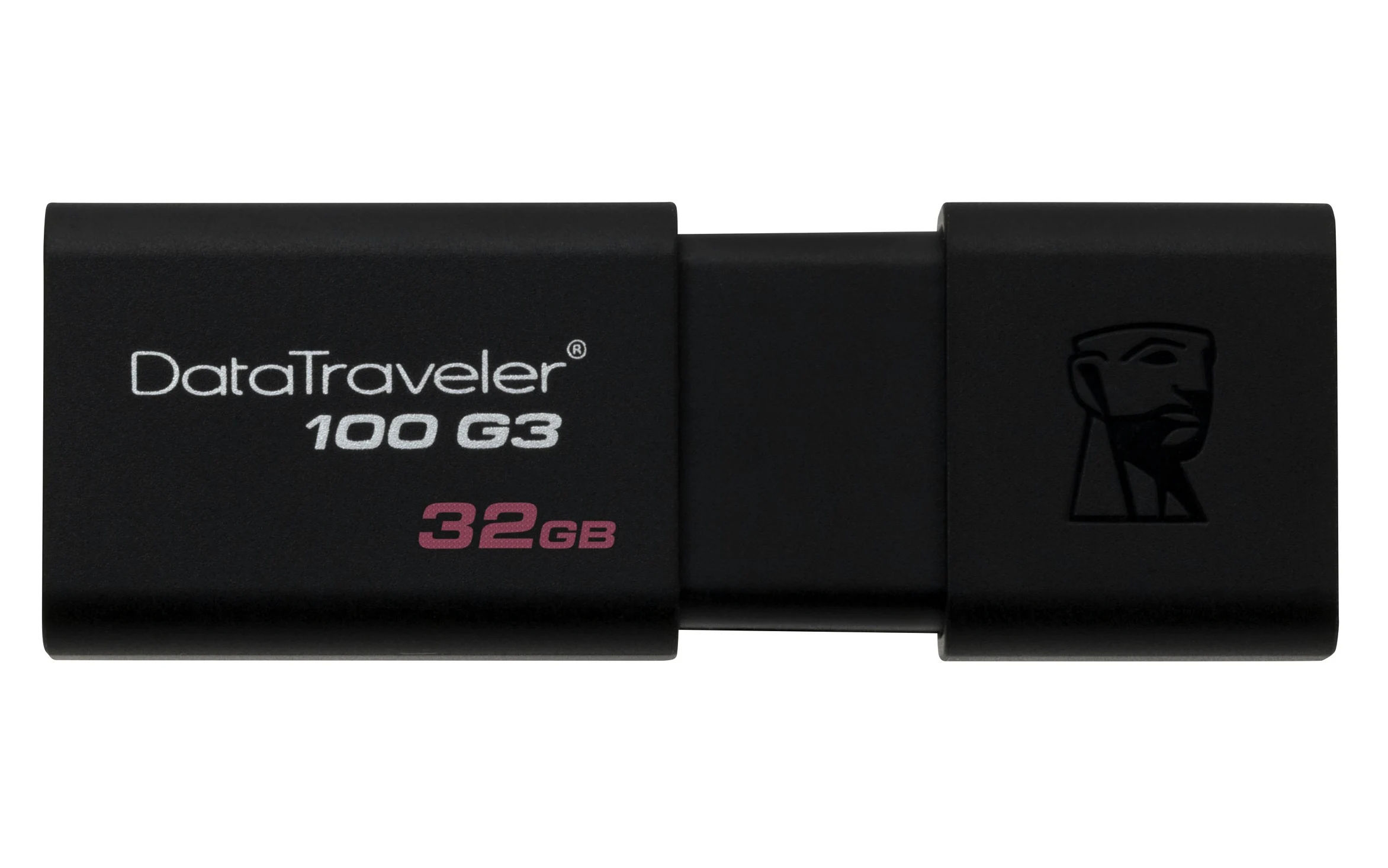 Kingston DT100G3/32GB-2P DataTraveler 100 G3 USB 3.0 Chiavetta USB 3.0, 32 GB, Nero, Confezione da 2