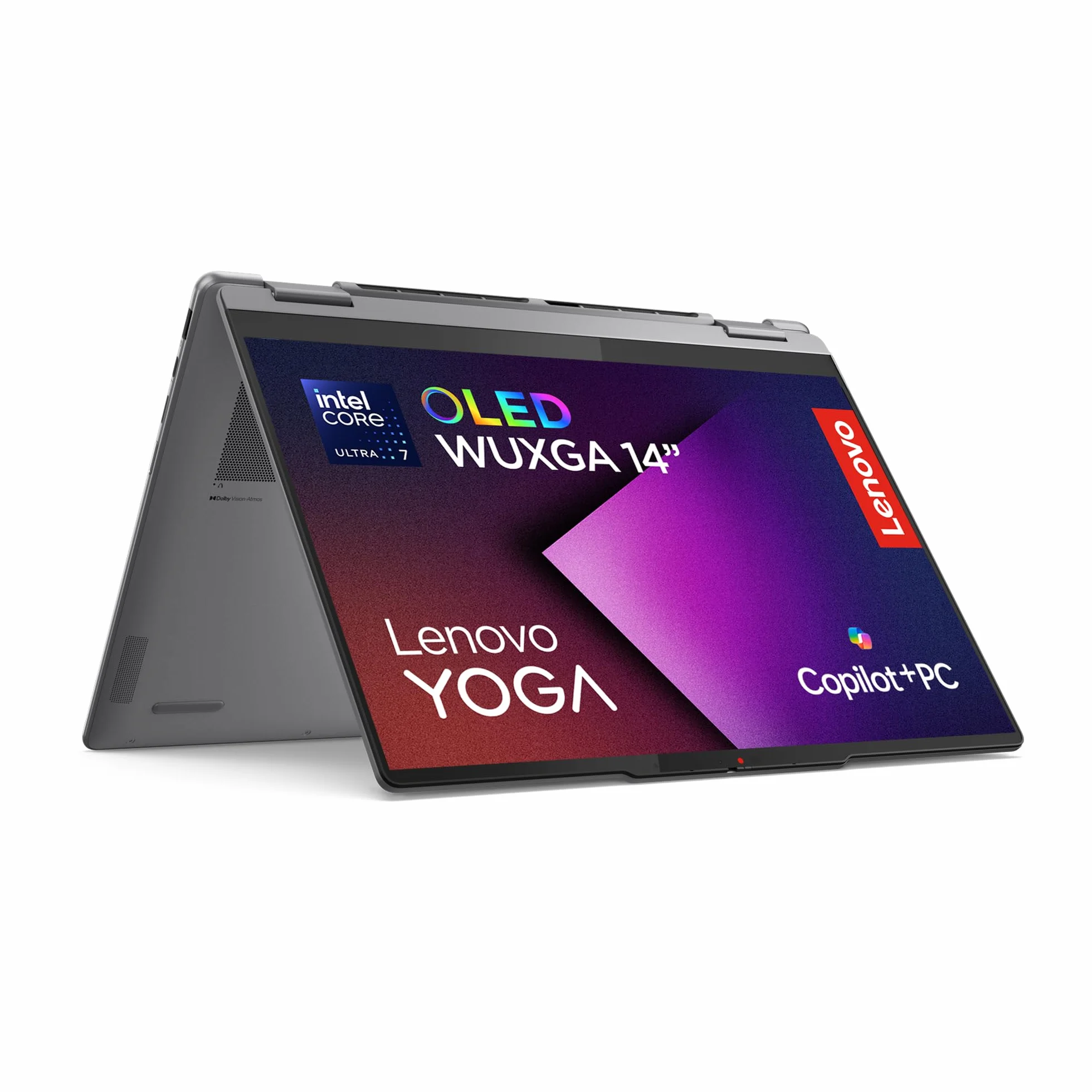Lenovo Yoga 7 2 in 1 Notebook Copilot+ PC Convertible Touch 14" OLED WUXGA Intel Core Ultra 7 256V 16GB RAM 512GB SSD Windows 11 Home Wi-Fi 7 Luna Grey
