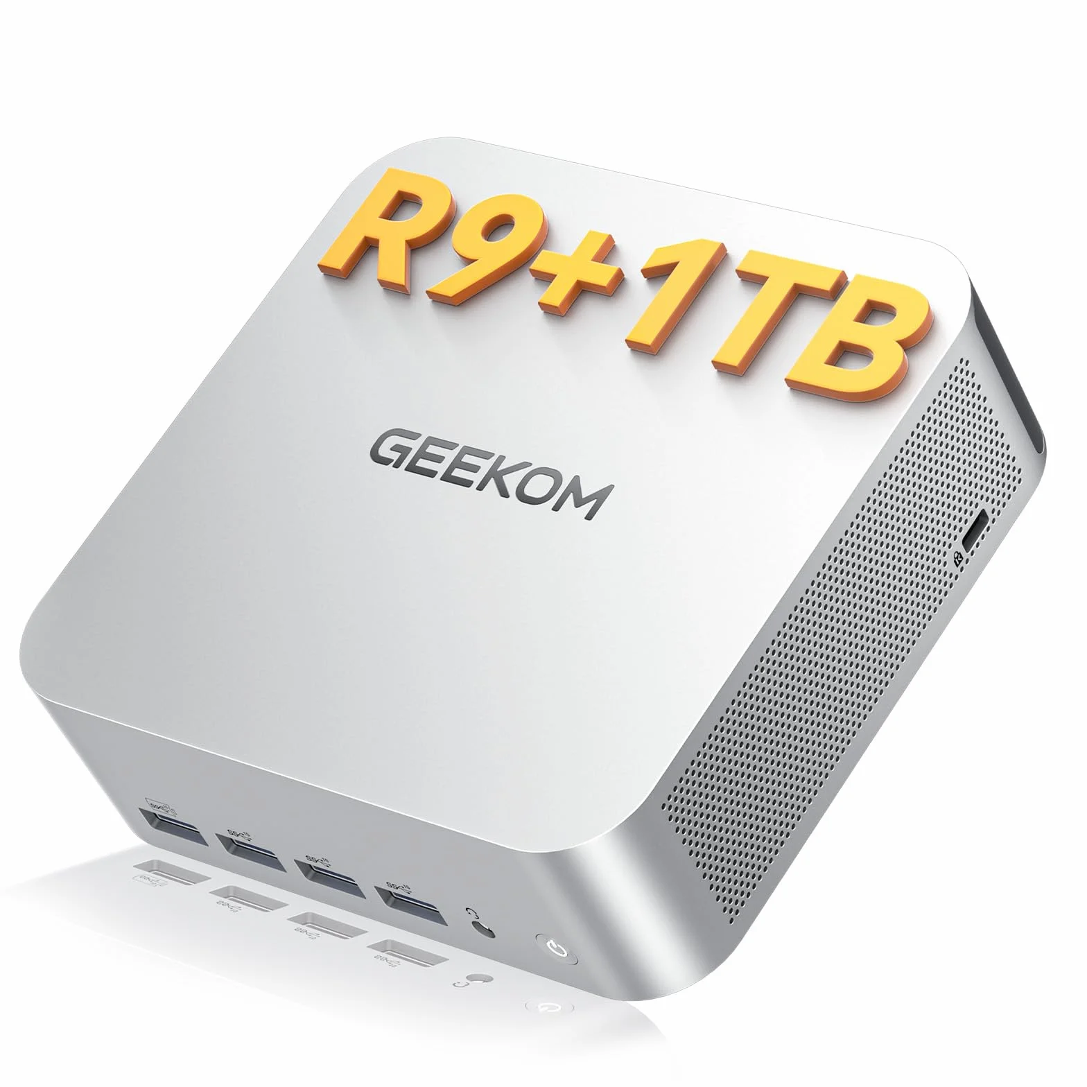 GEEKOM A7 MAX Mini PC AI AMD Ryzen 9 7940HS 1TB SSD 16GB DDR5 Windows 11 Pro Radeon 780M USB4 8K